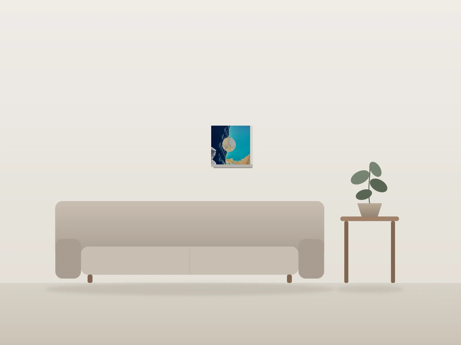 Geometry by jeff DNZ shown to scale in a room