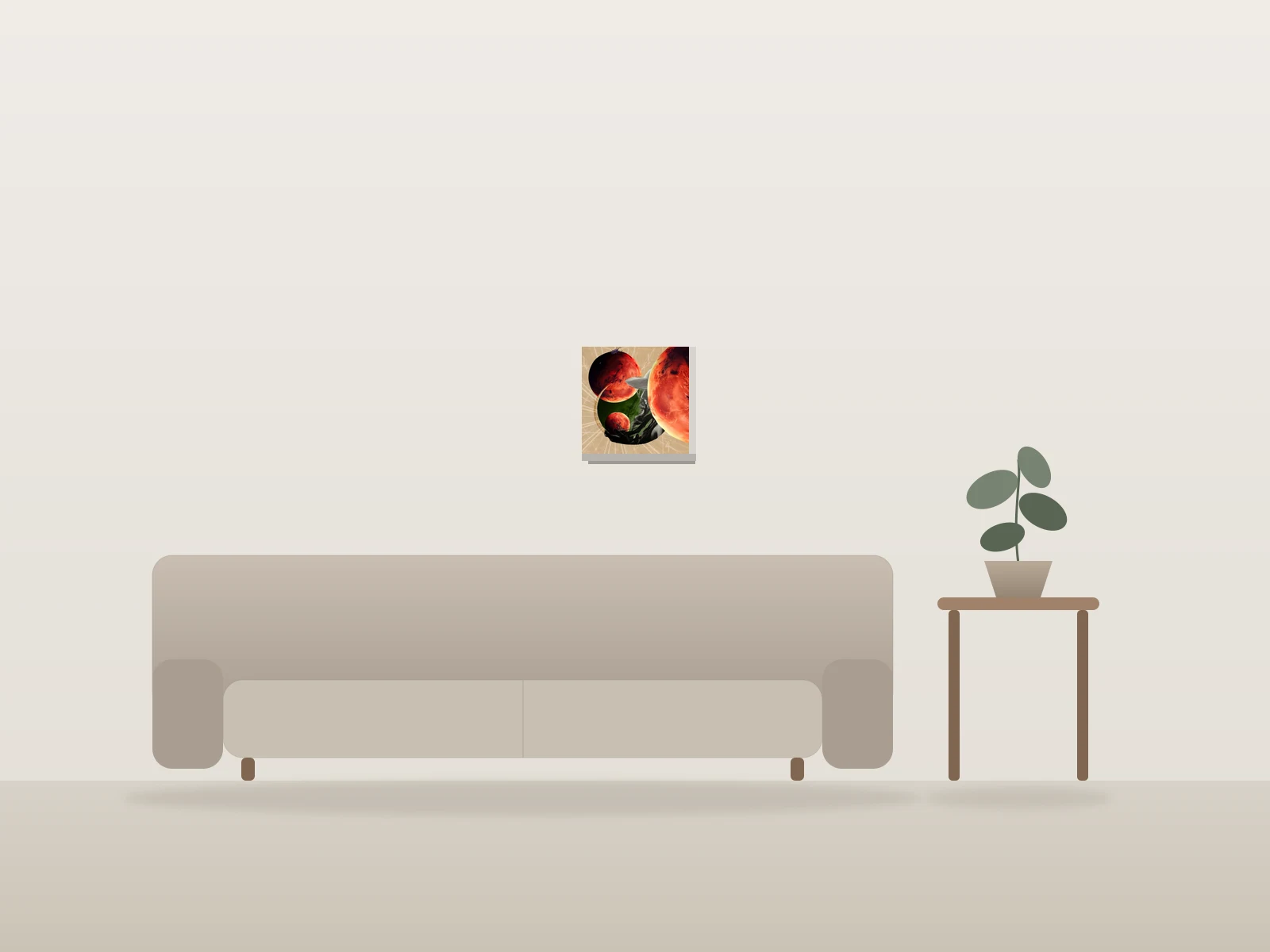 3 by jeff DNZ shown to scale in a room