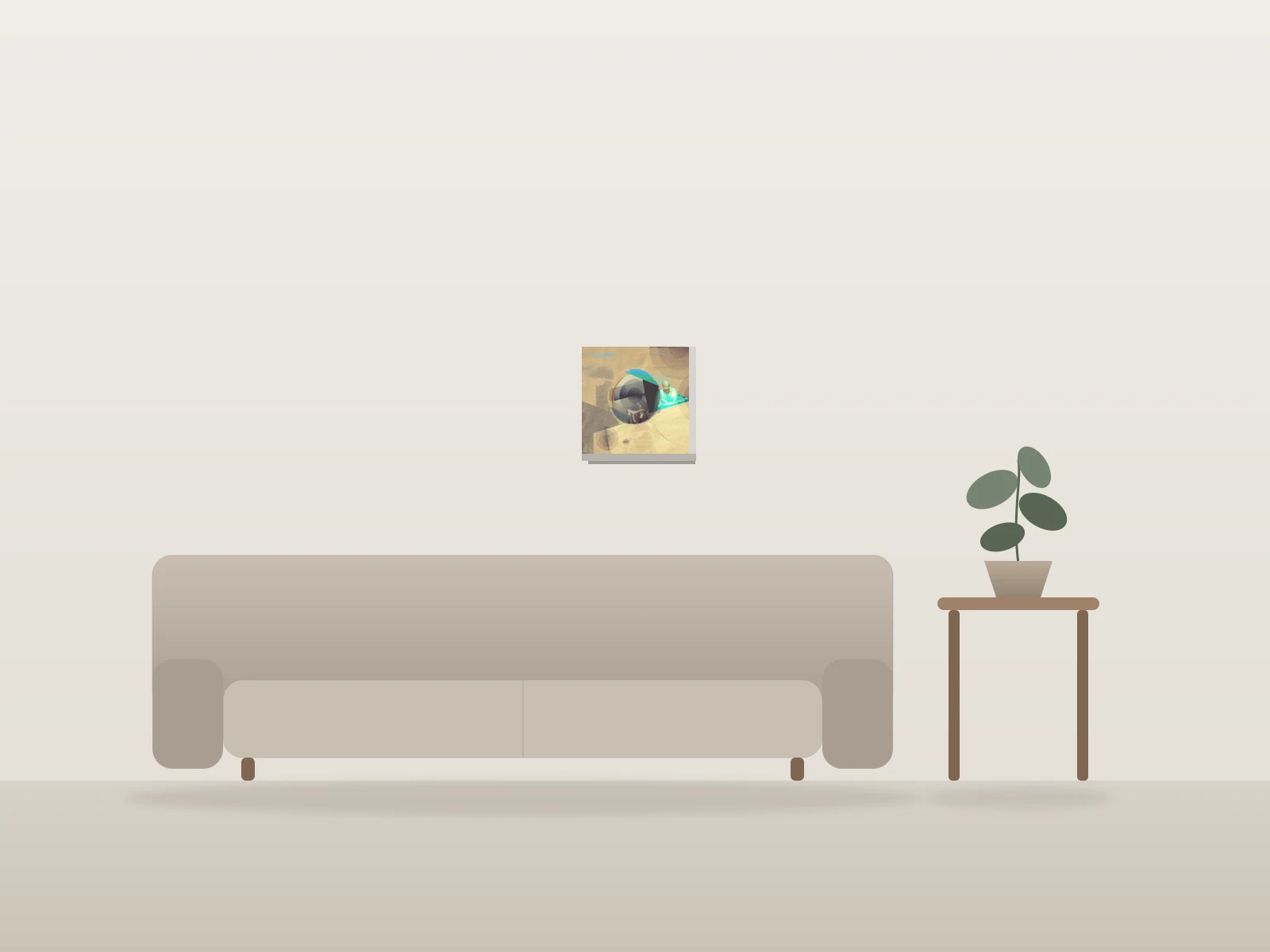 3rivers by jeff DNZ shown to scale in a room