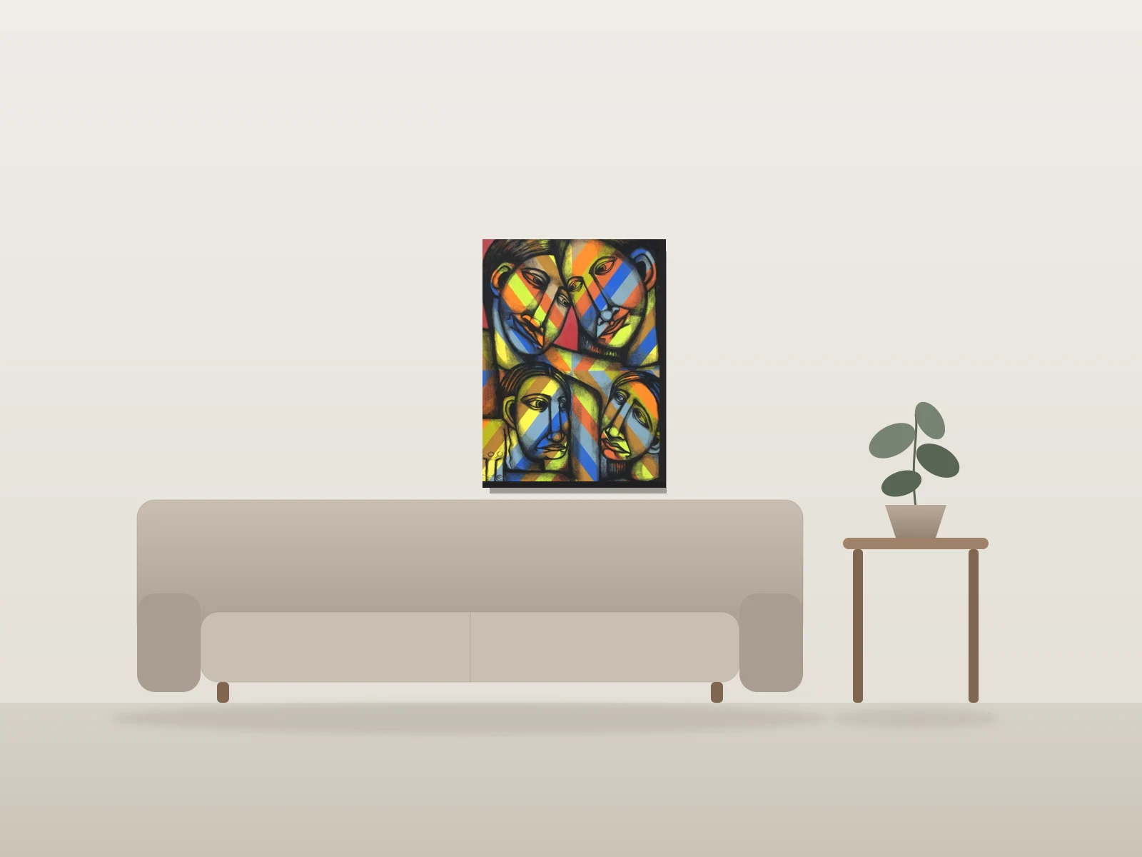 Family dynamics by Labrona shown to scale in a room