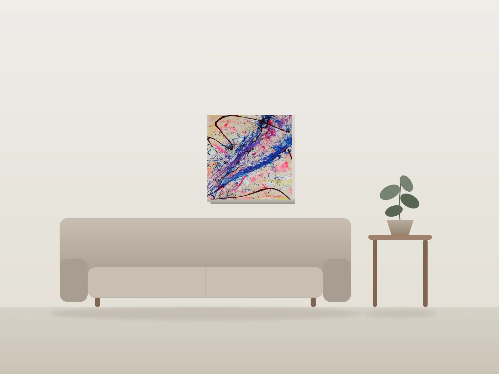 Vous êtes parfait.e.s by Sylvain Martin shown to scale in a room
