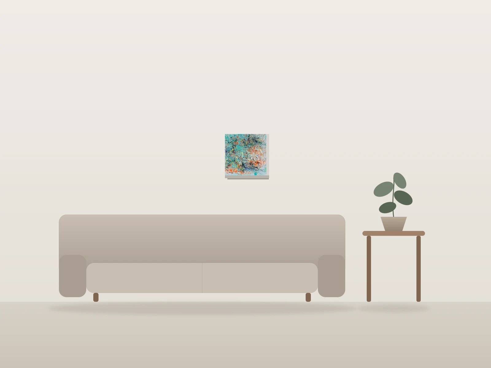 Méandres by Sylvain Martin shown to scale in a room