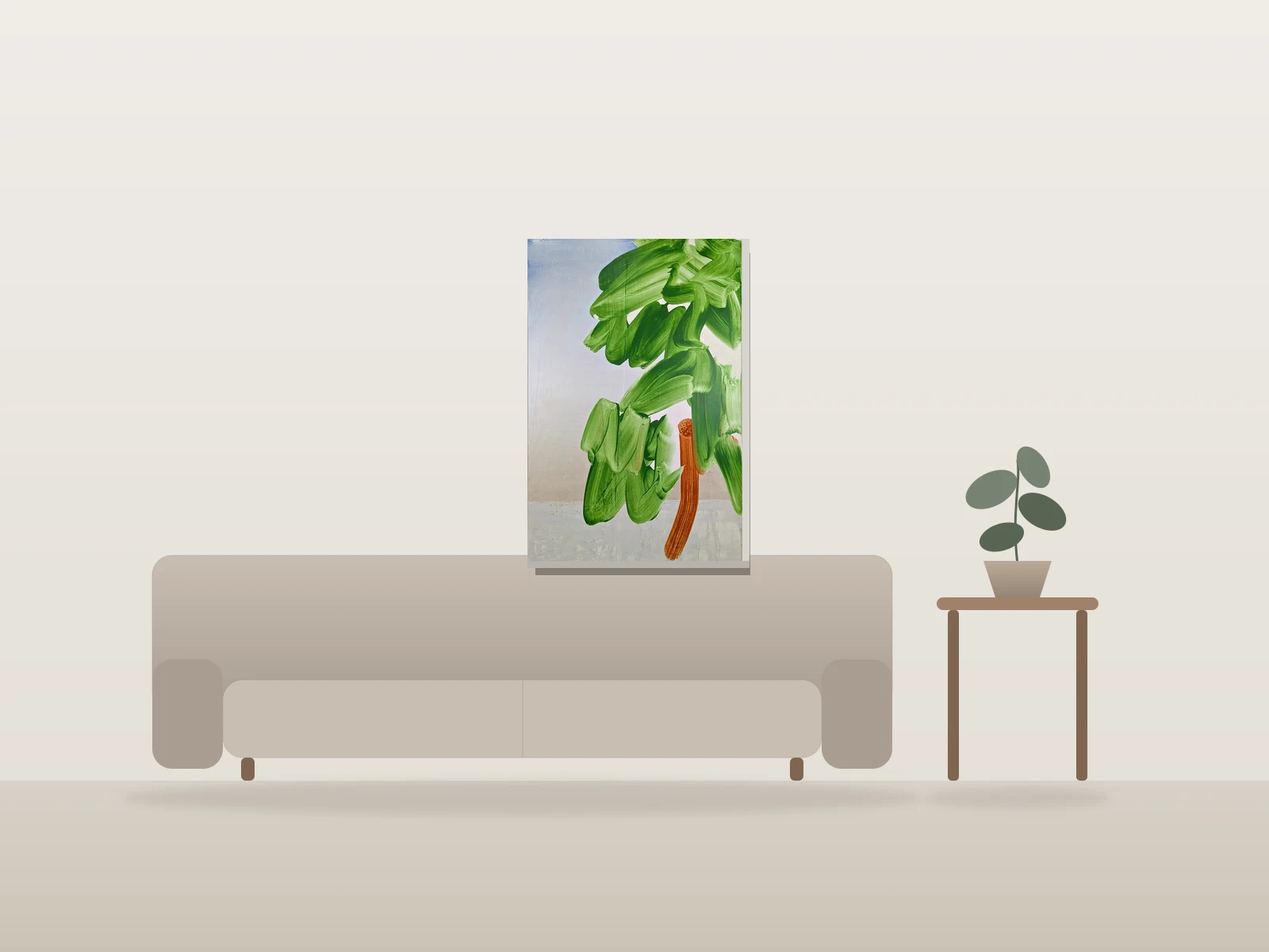 Pin sylvestre 2 by David Willis shown to scale in a room