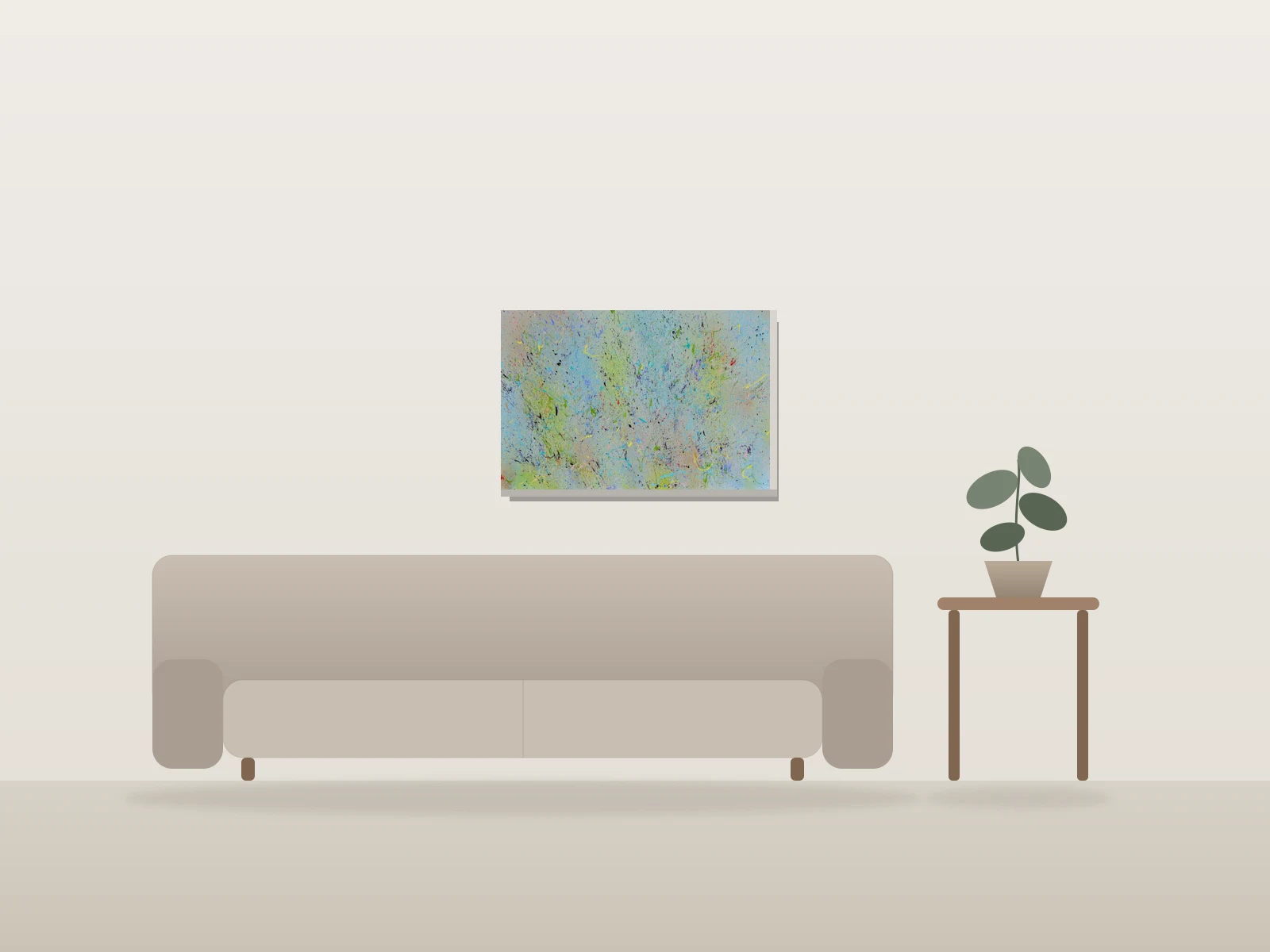 La douceur by Sylvain Martin shown to scale in a room