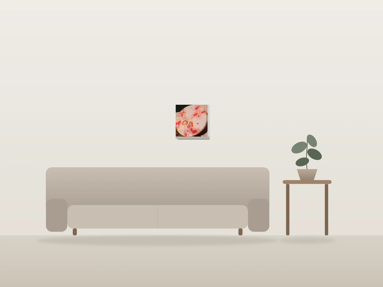 Le Bonbon Eve by Weadart shown to scale in a room