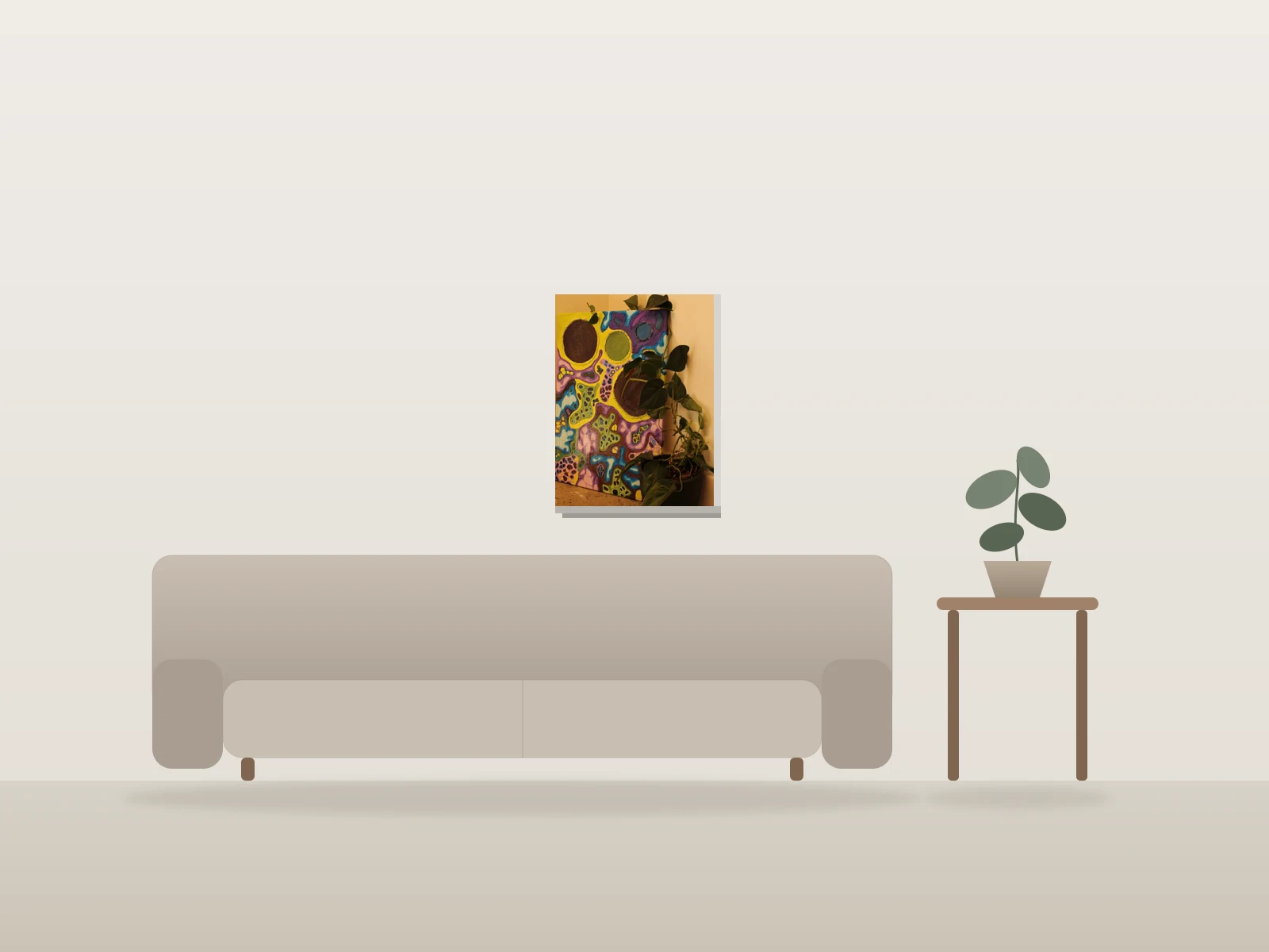 Peine by Weadart shown to scale in a room