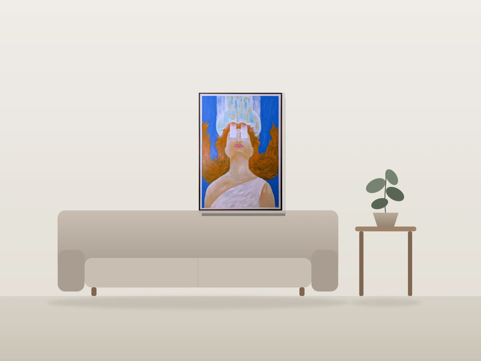 TRANSITION by Maavl shown to scale in a room