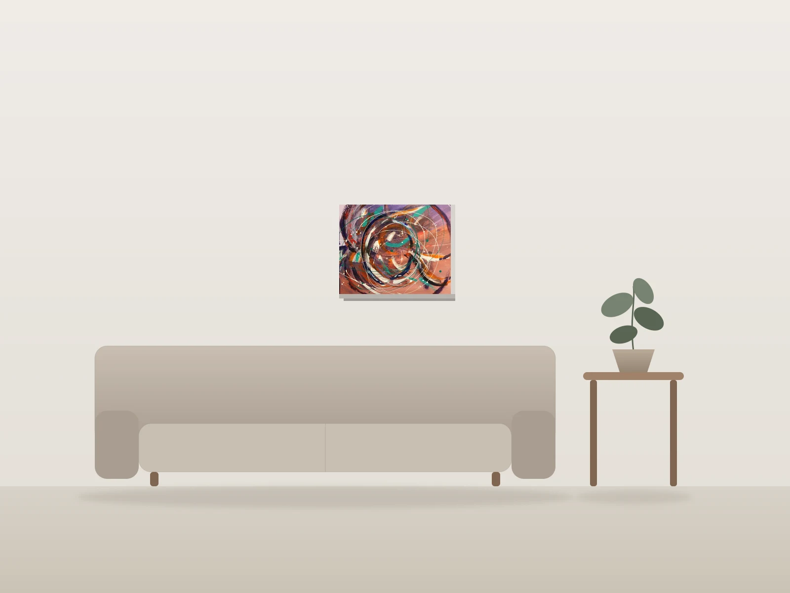 An Apple by Rim shown to scale in a room