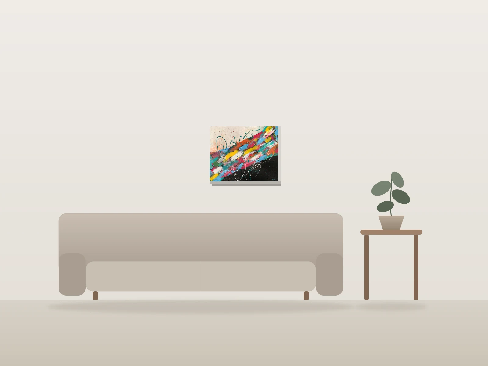 Faith by Rim shown to scale in a room