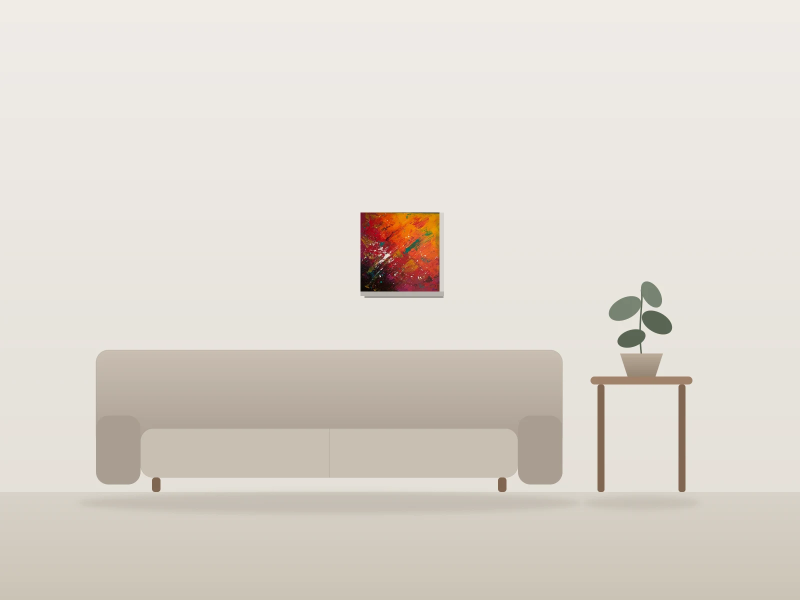 Mars by Rim shown to scale in a room