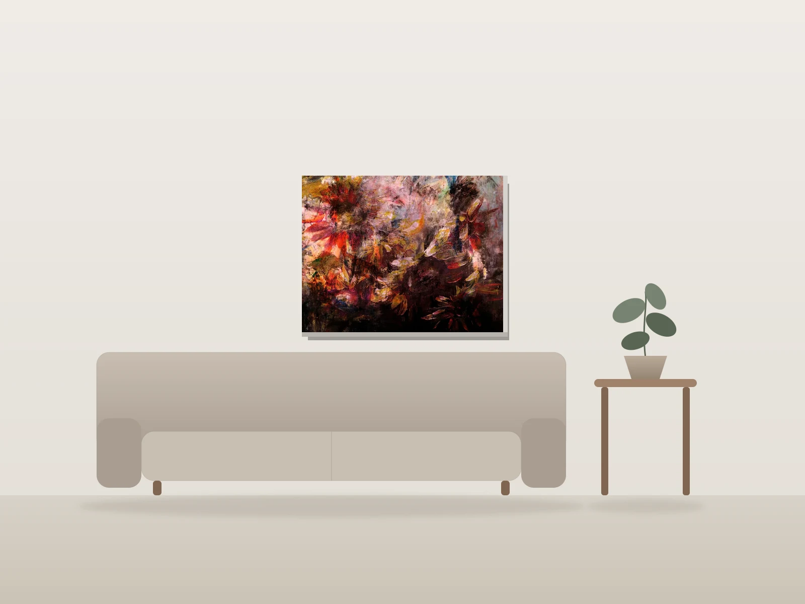 The Quiet Earth by Juratan shown to scale in a room