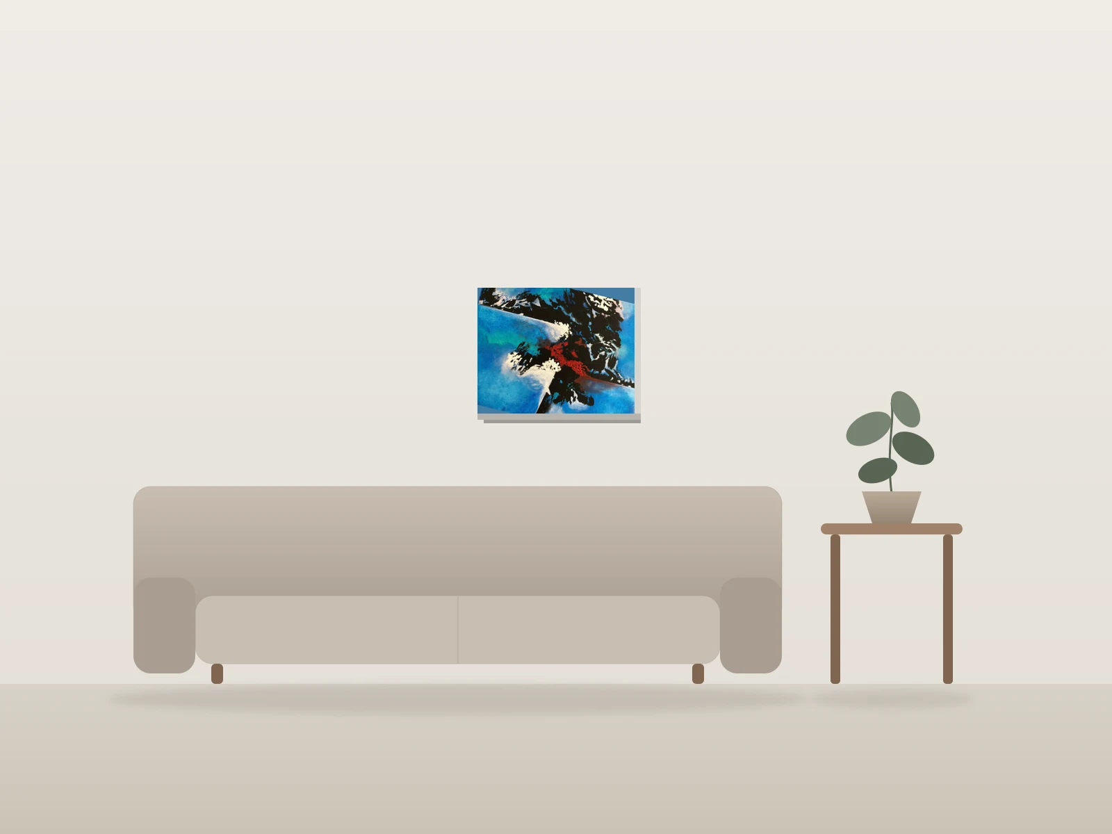 Secrets by Rim shown to scale in a room