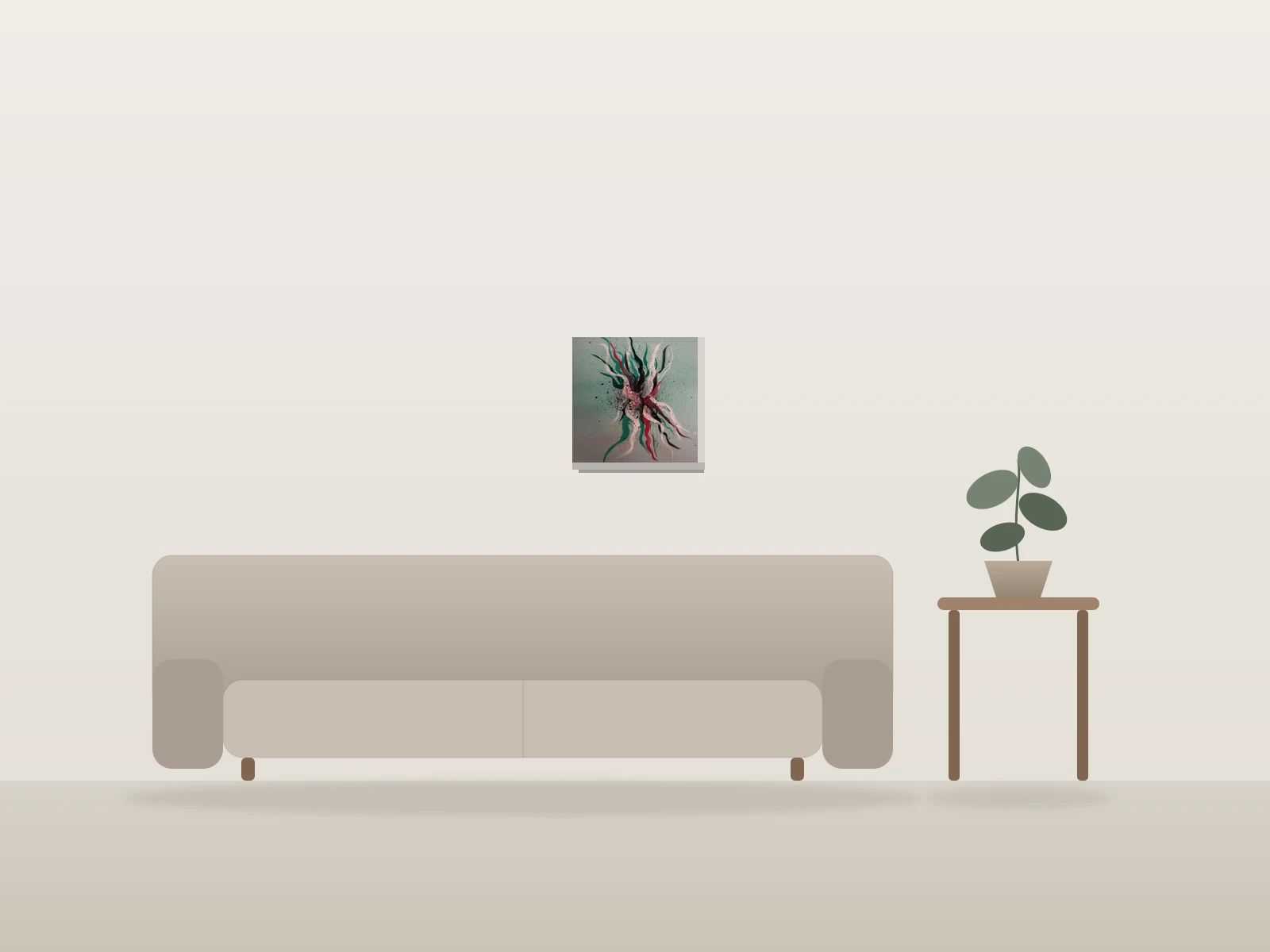 Patience by Rim shown to scale in a room