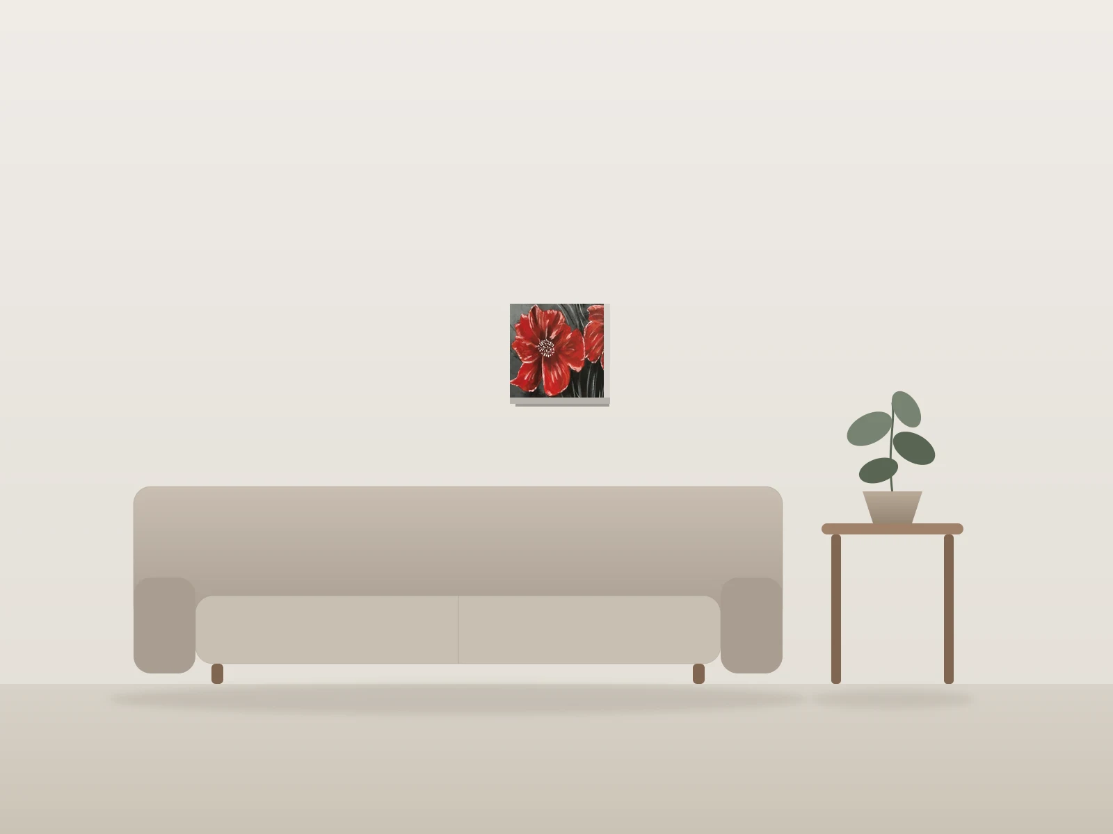 For Miri by Rim shown to scale in a room