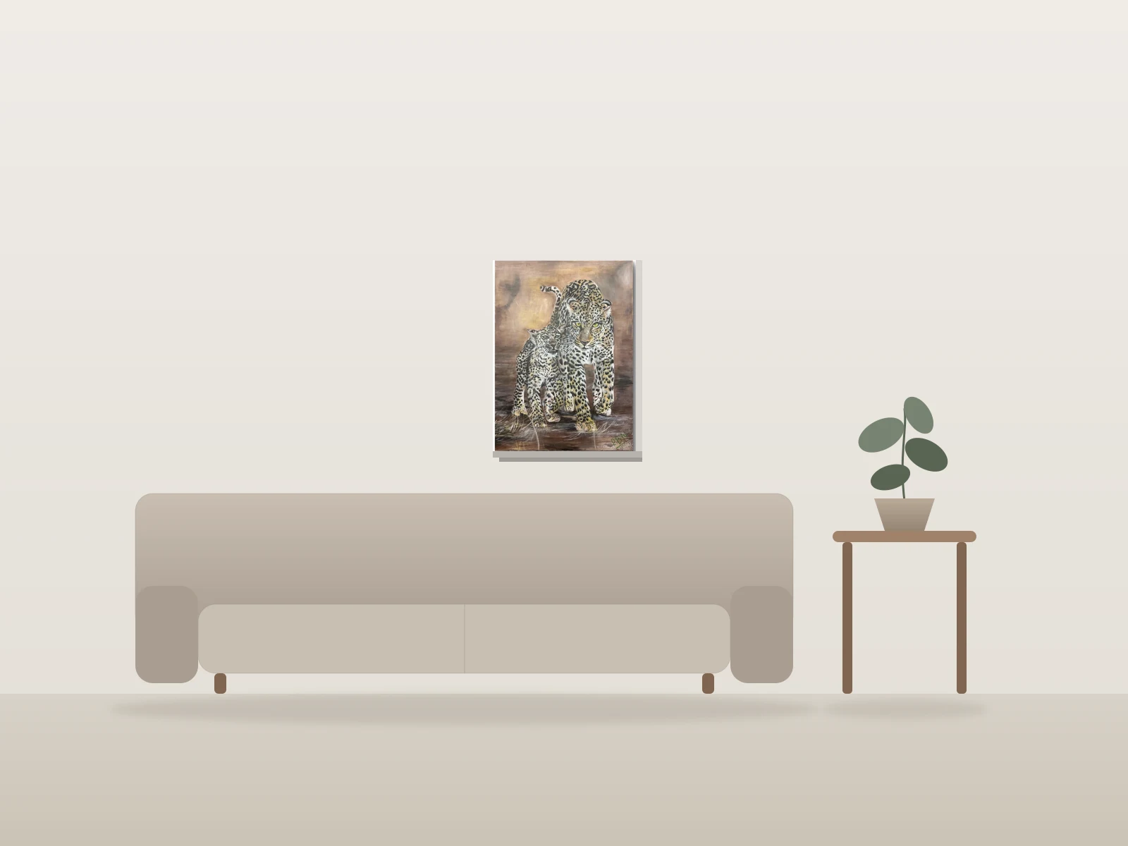Lien de Force by Parth Nandha shown to scale in a room