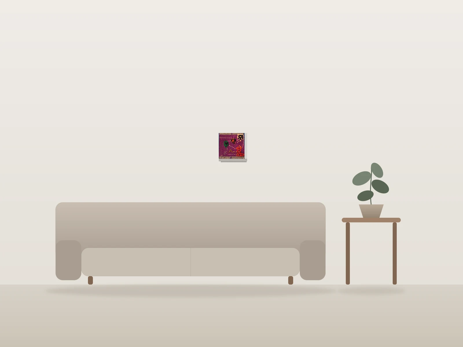Elle me prend tout by Amilowfii shown to scale in a room