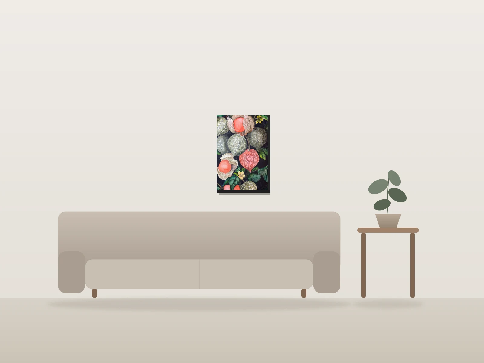 Lighting Strick's by Mary Lyn shown to scale in a room