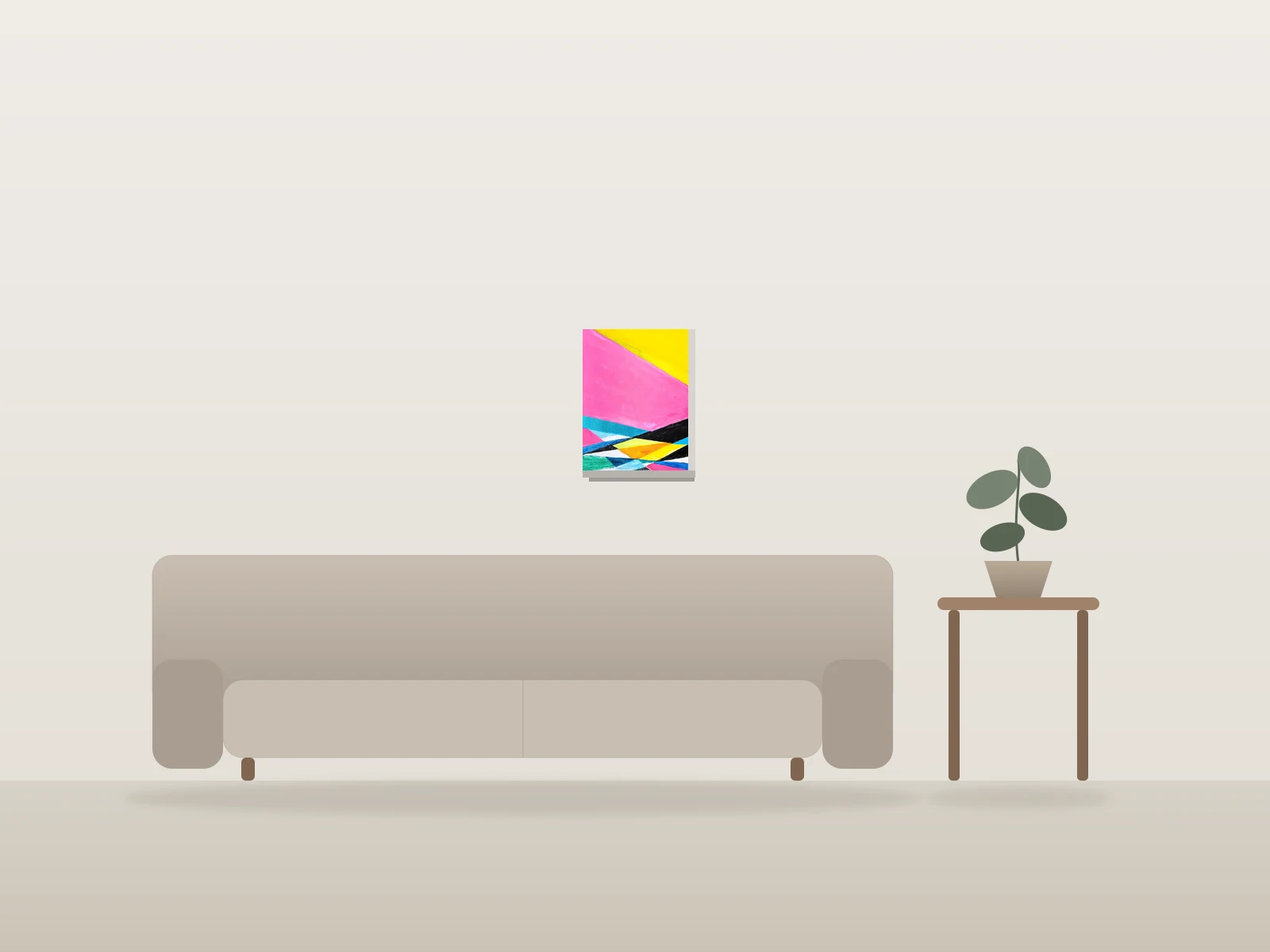 Zénith 4 by Artofmiles shown to scale in a room