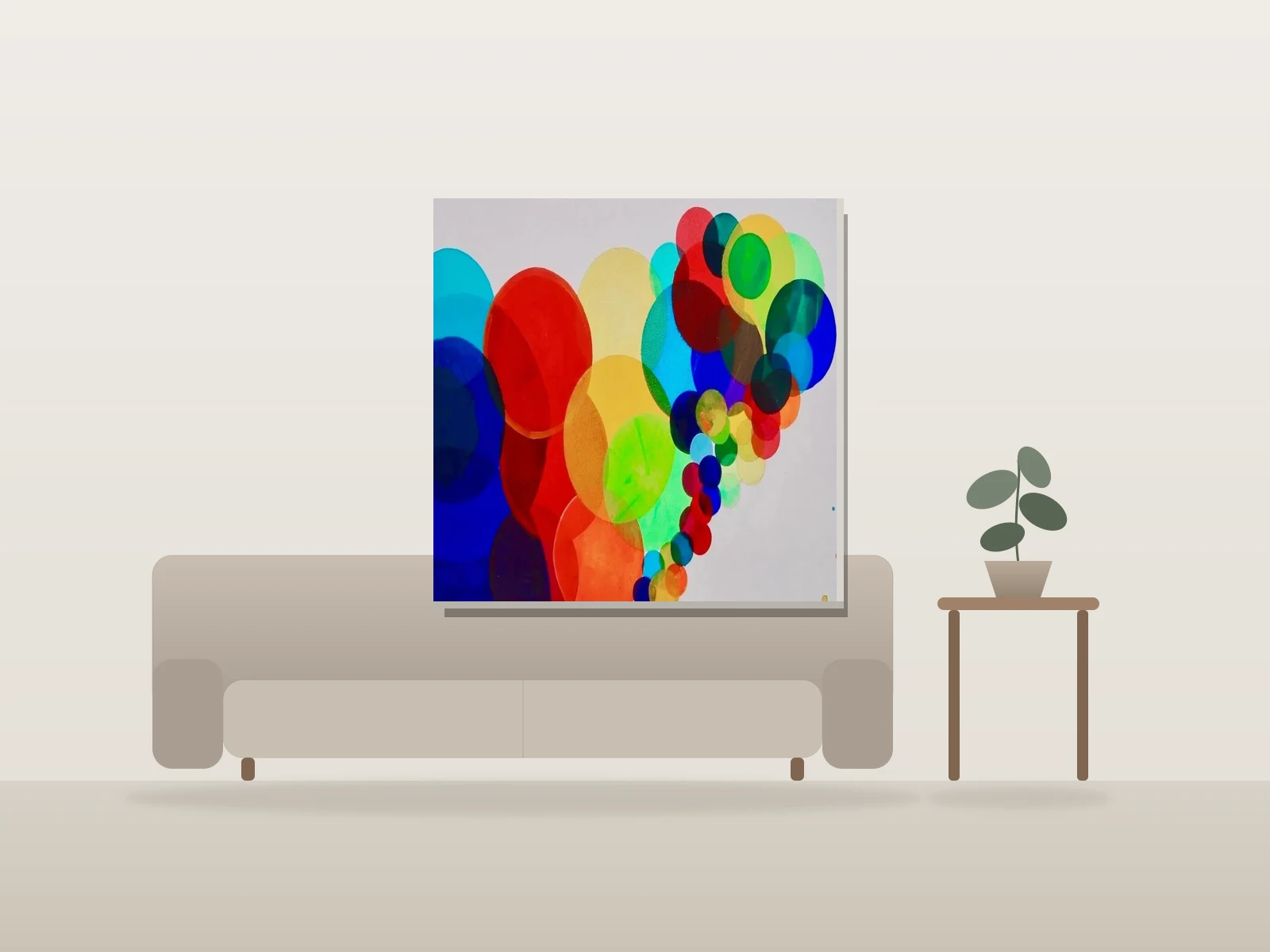 Sens Eleves by Jason Misurka shown to scale in a room