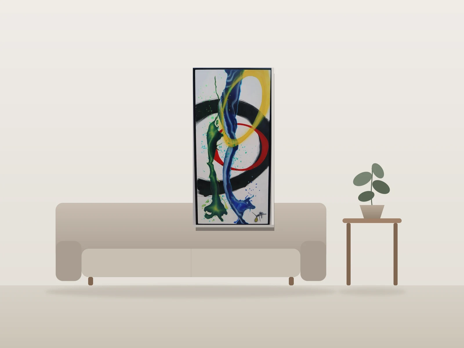 Cinétique by Jason Misurka shown to scale in a room