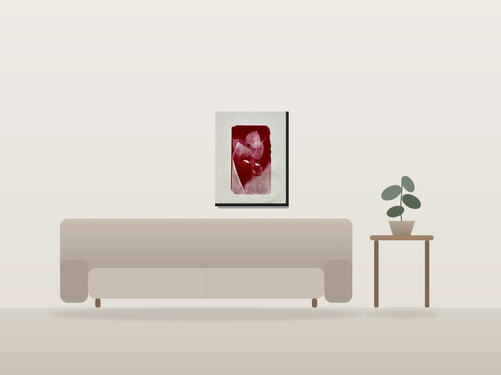 Transparency by Gloria Martínez shown to scale in a room