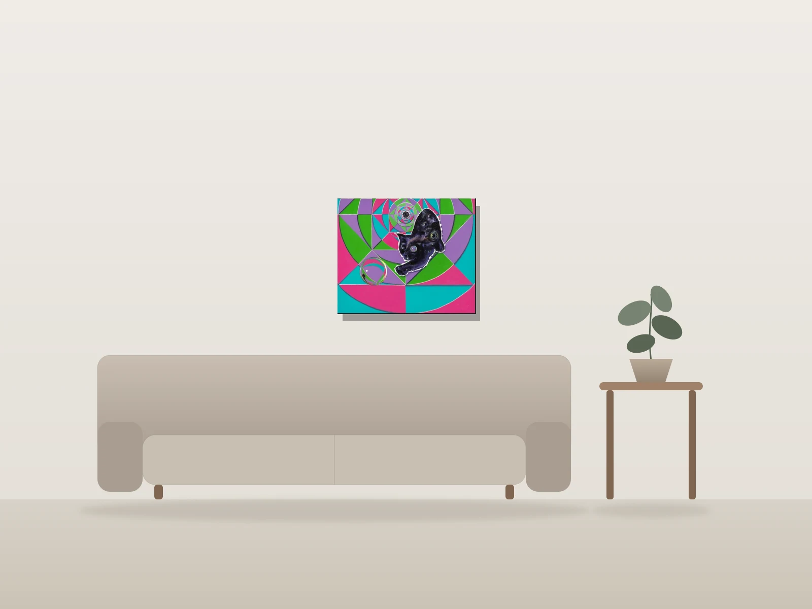 Bisbille by RoberJe shown to scale in a room