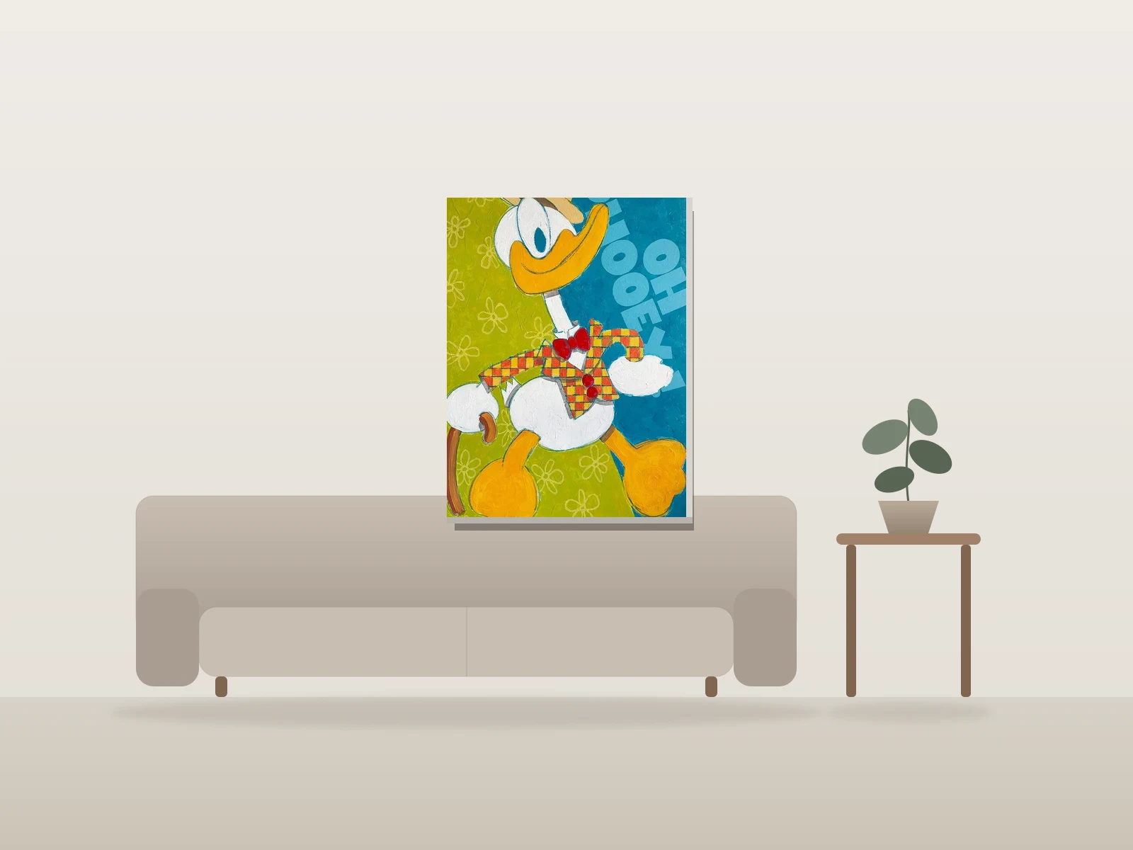 Classy Duck by racico shown to scale in a room