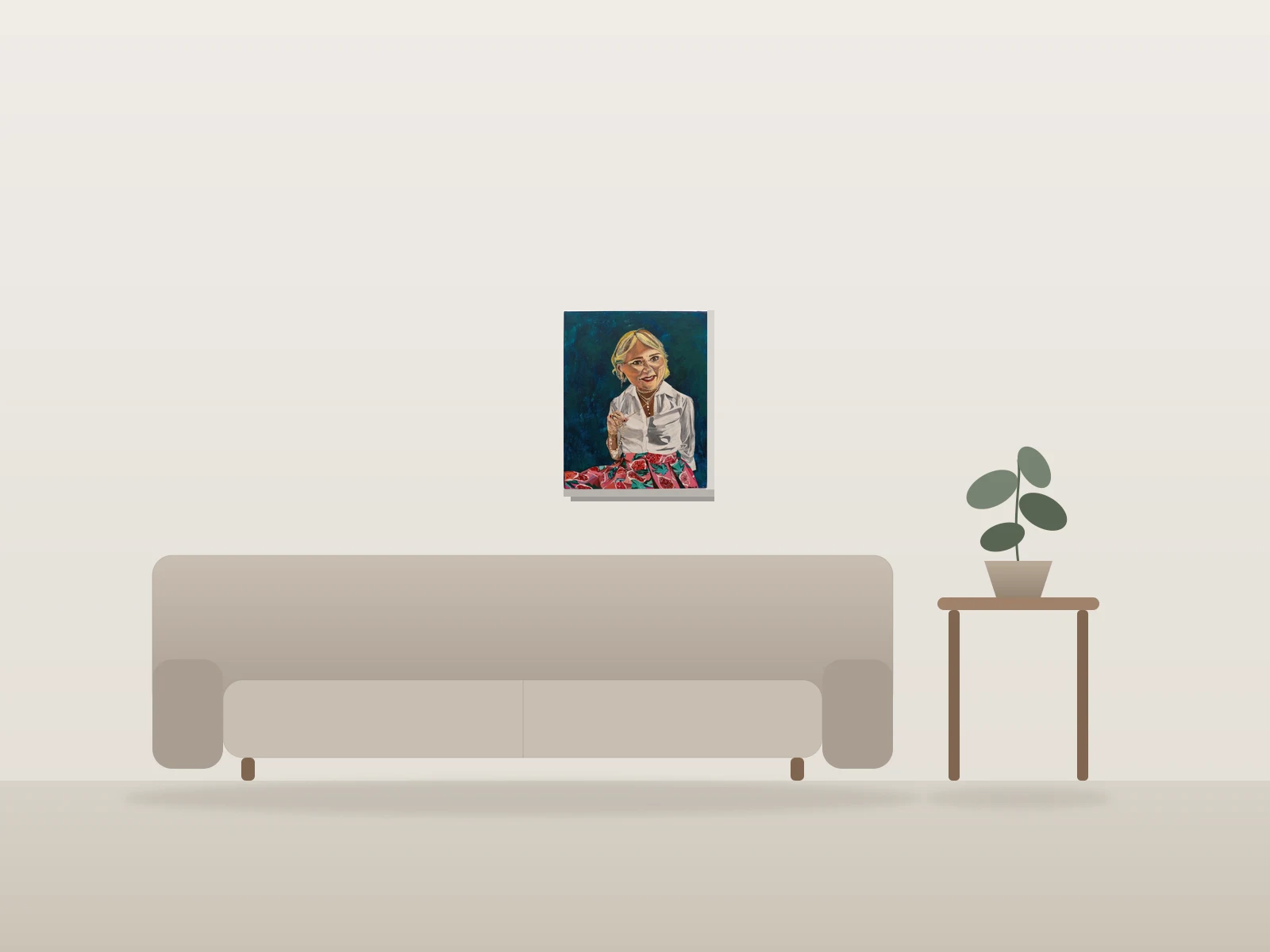 L'influençeuse de Milan by Ariane shown to scale in a room