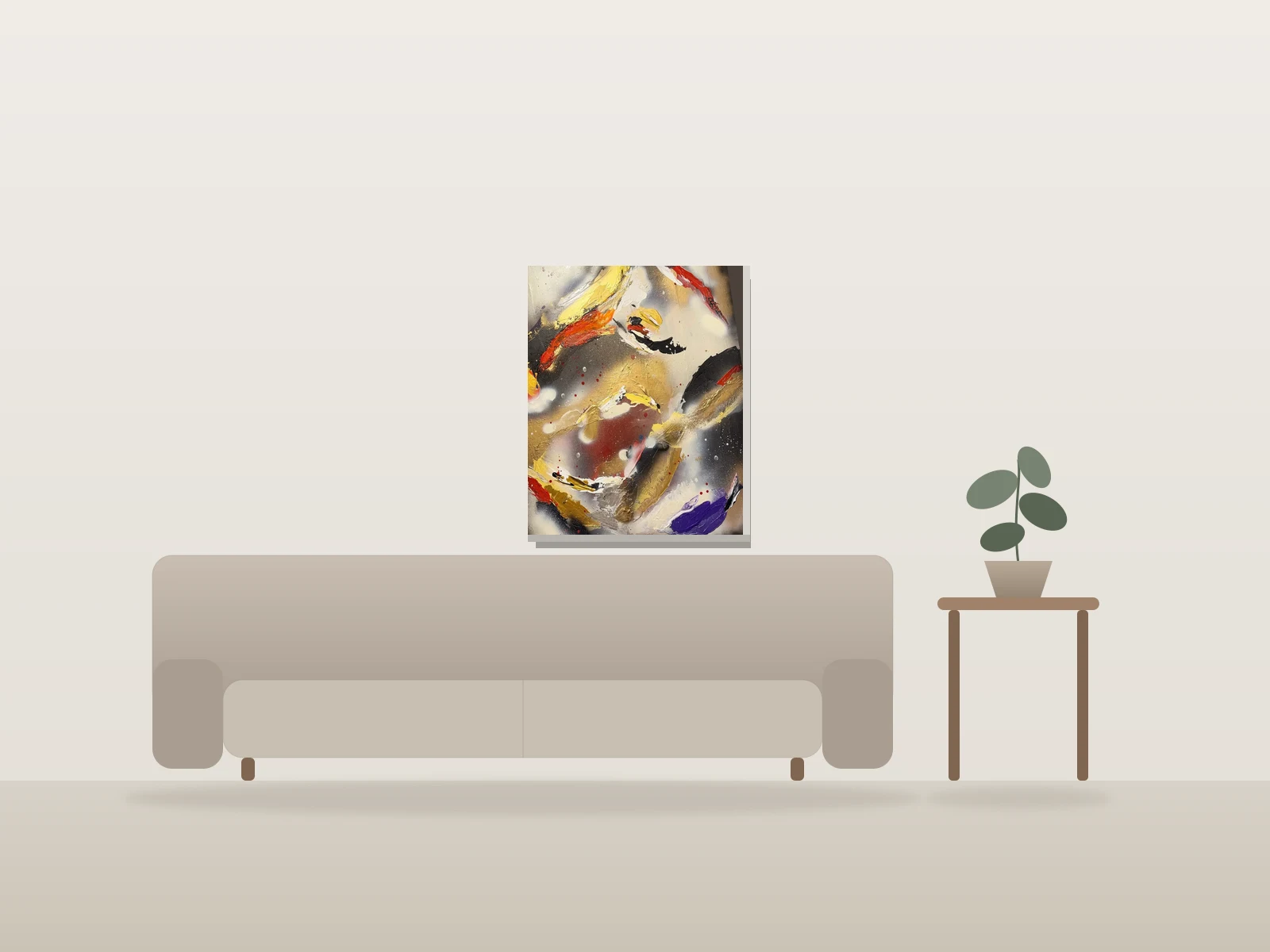 Galaxies by Voyerart shown to scale in a room