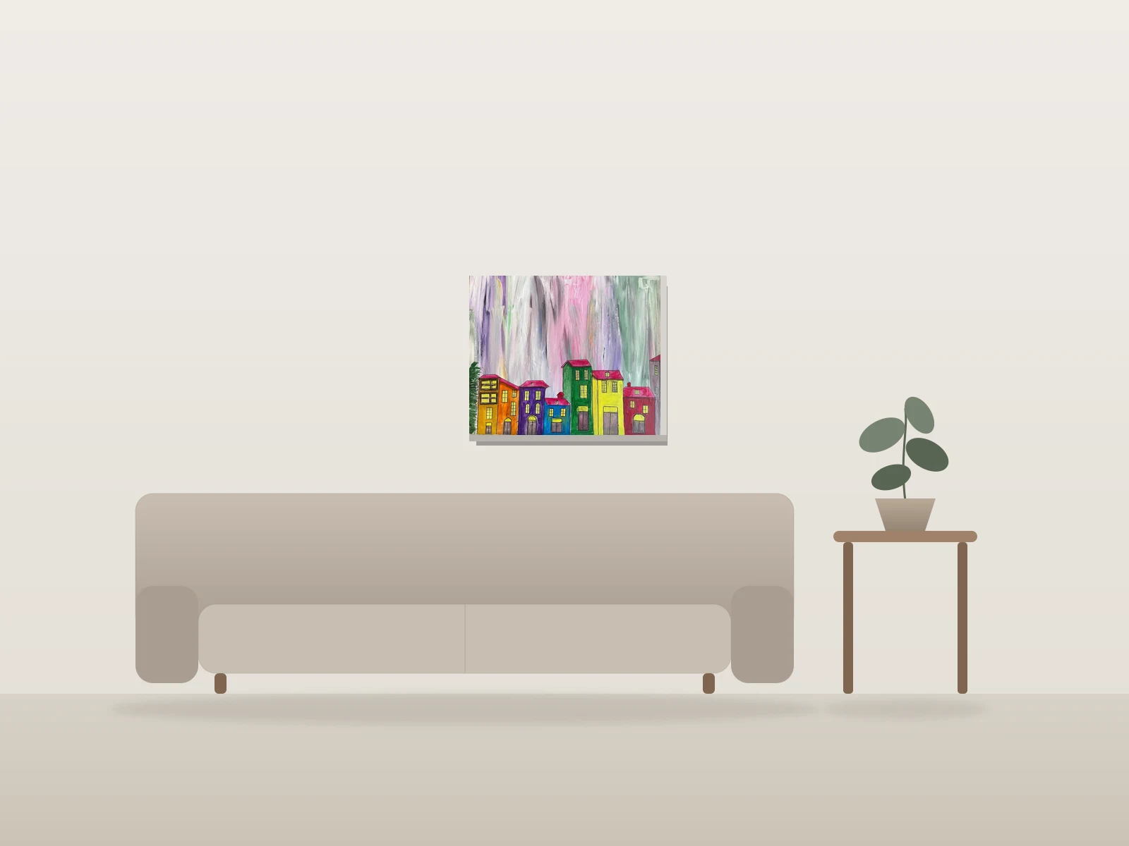 Les chutes by Robert.N shown to scale in a room
