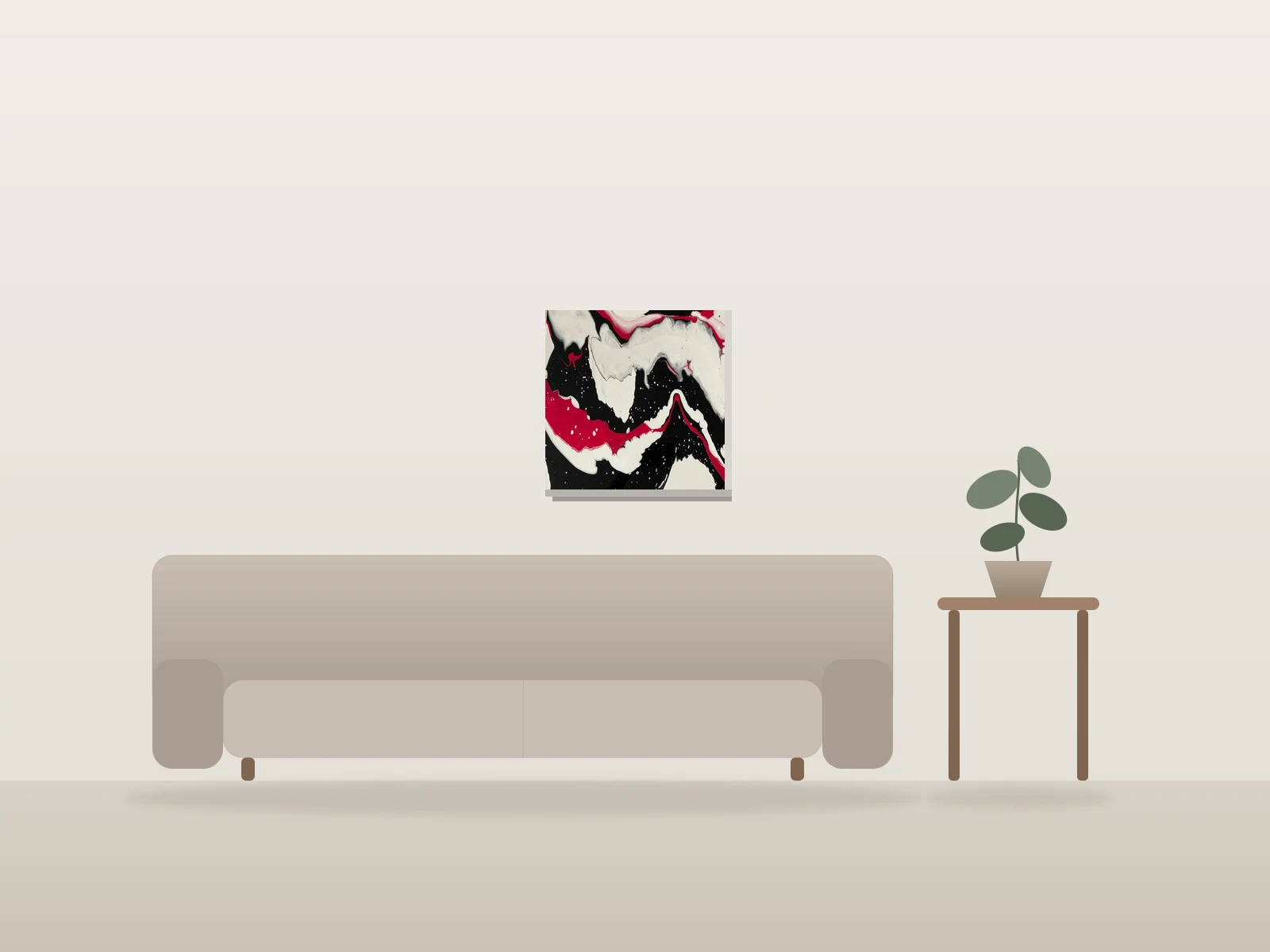 Ciel Étoilée by Robert.N shown to scale in a room