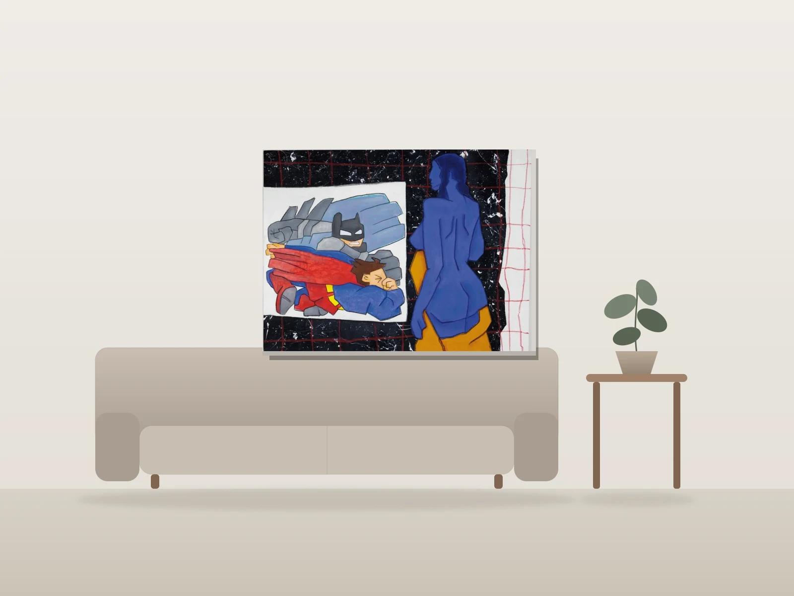 OXYTOCIN 2/VSUG by woodydacherry shown to scale in a room