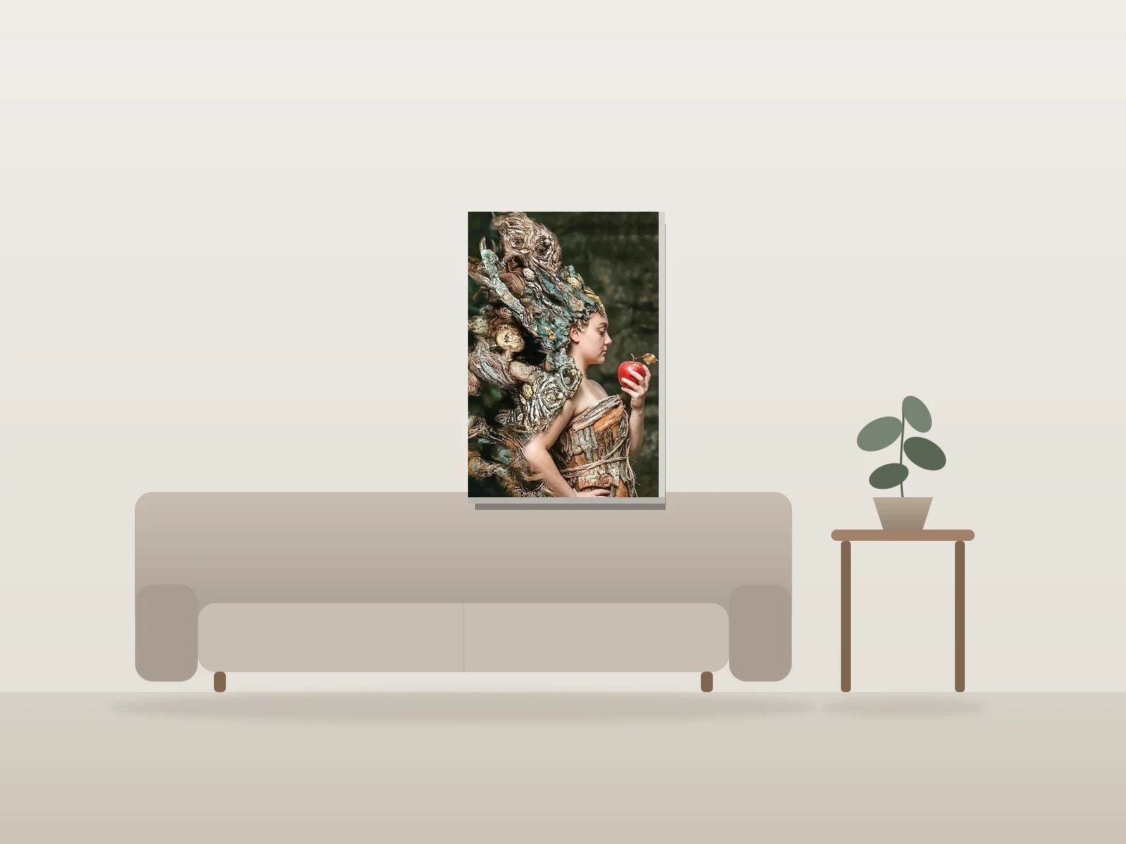 Mother Nature by YOWL shown to scale in a room