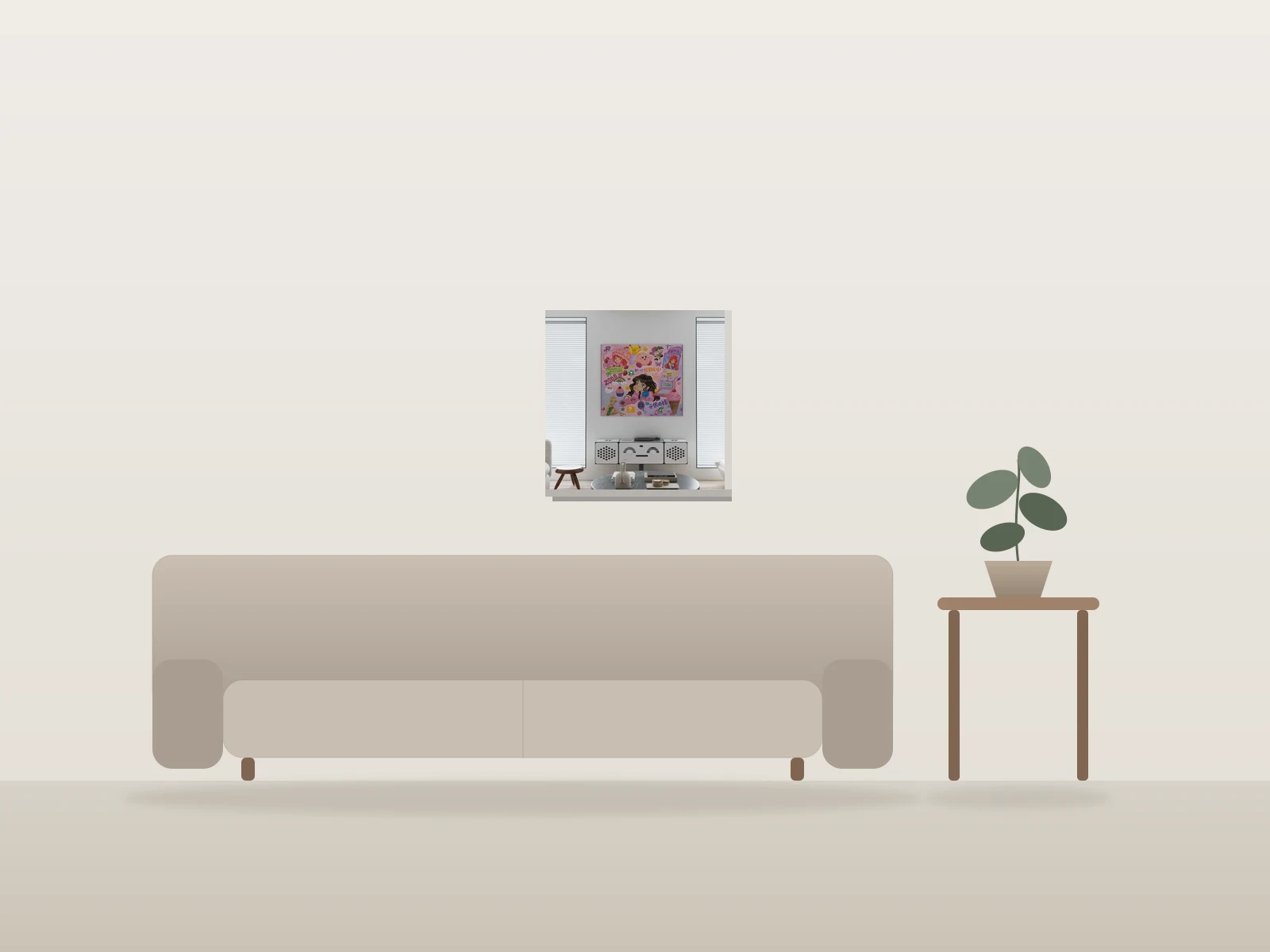 L'enfance archivée by Mimzi Studio shown to scale in a room