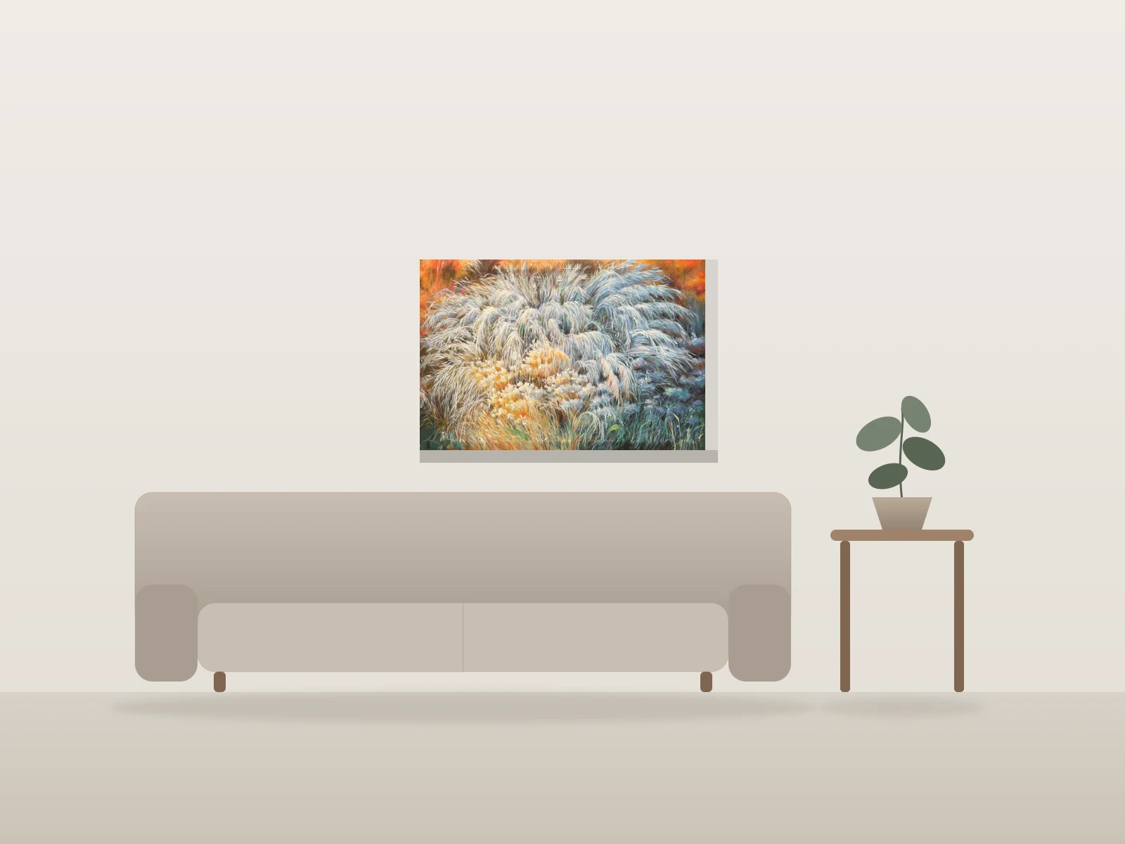 Le souffle du vent by Xiaoqing(lynn)Wei shown to scale in a room