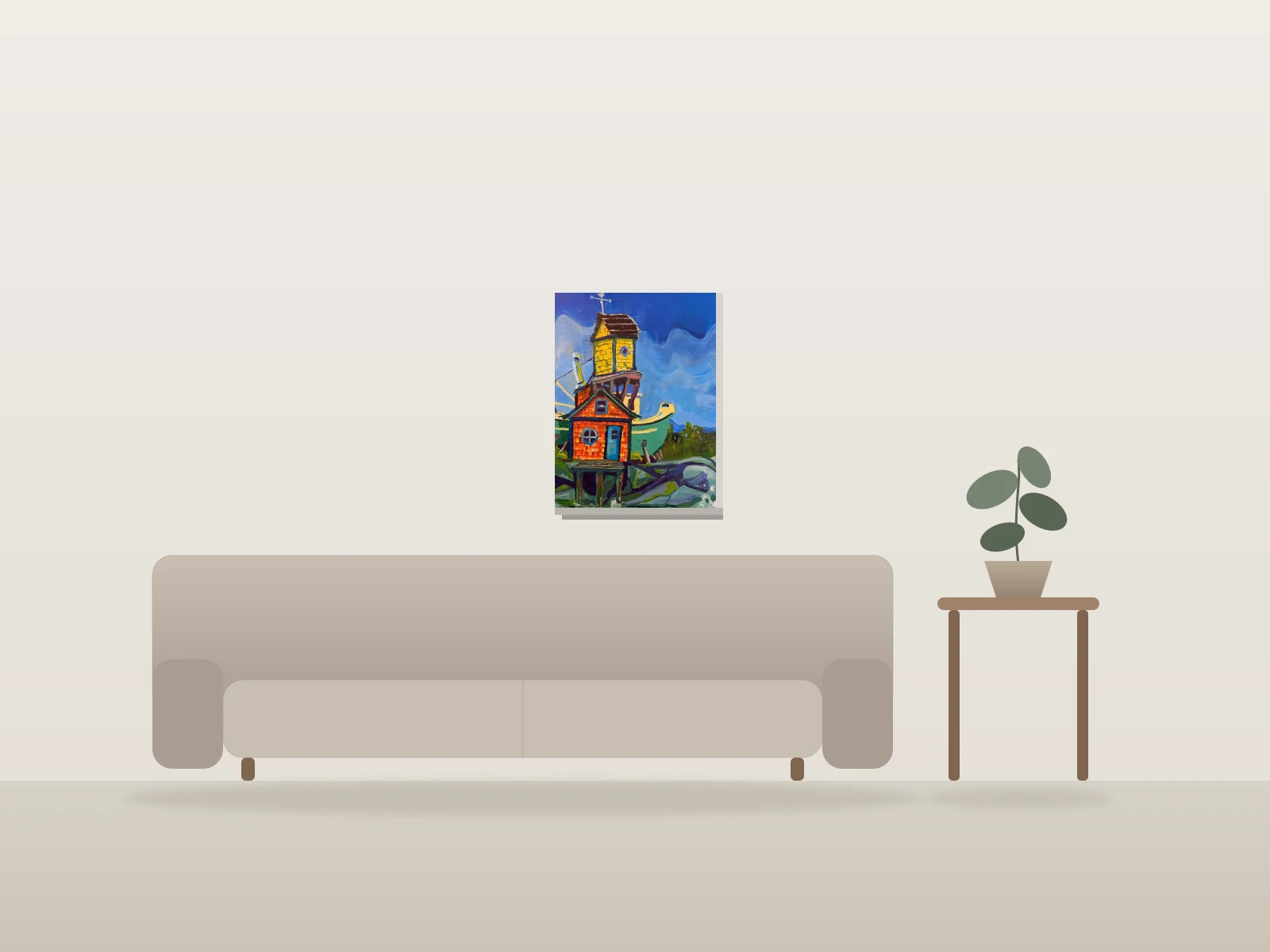 après la pluie by Callum Isaac Moscovitch shown to scale in a room