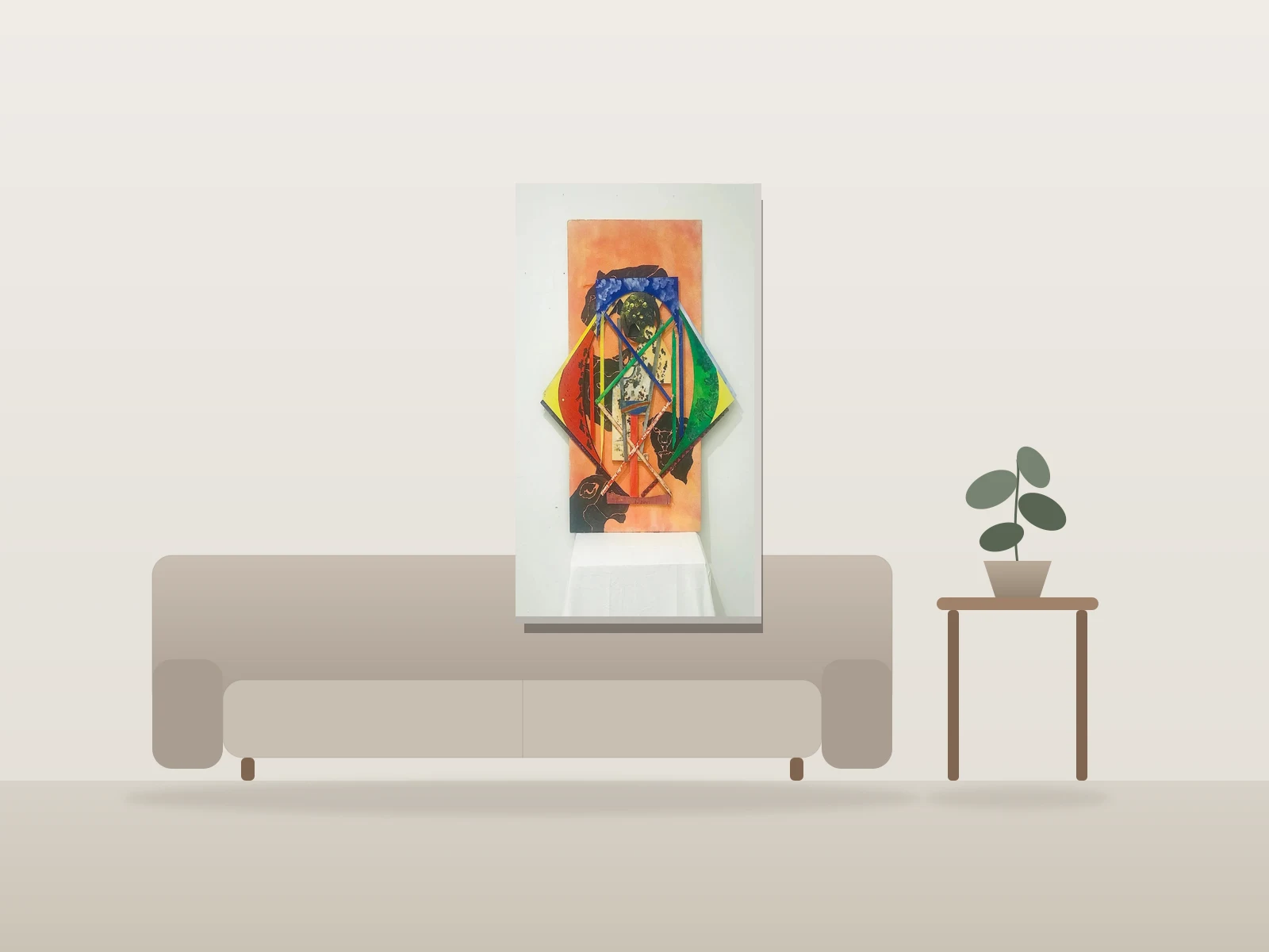 Culture congolaise et Histoire by WinnAV shown to scale in a room