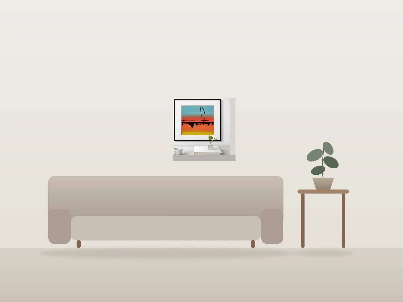 Sahara by Dramis shown to scale in a room