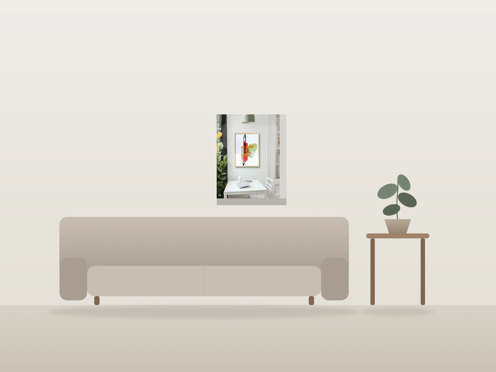 Lost at sea by Dramis shown to scale in a room
