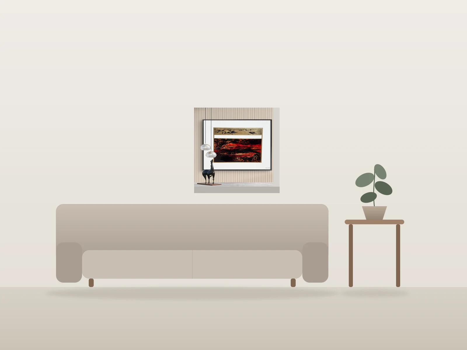 Africa by Dramis shown to scale in a room