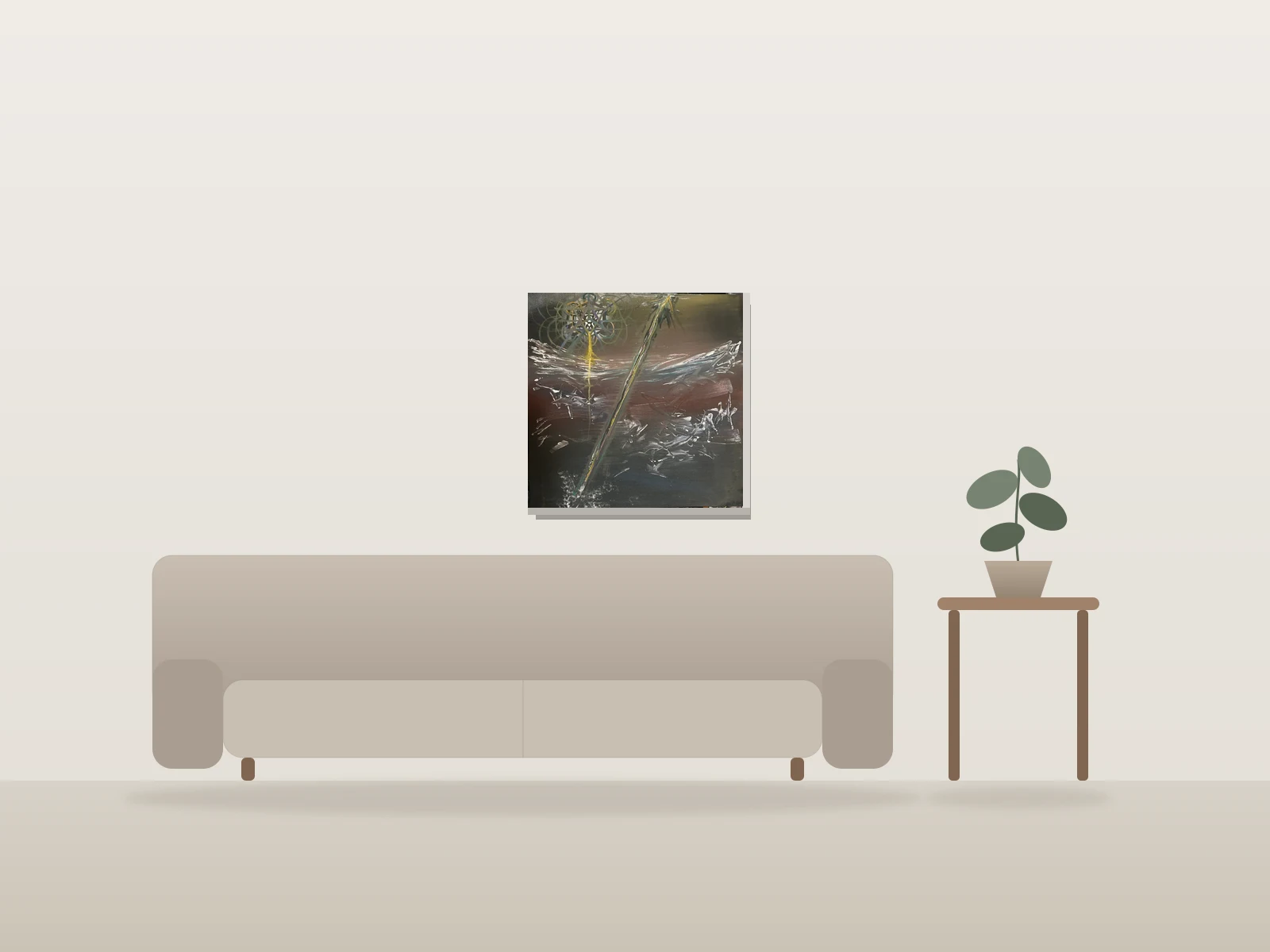 Light Brigade by Ndpth shown to scale in a room