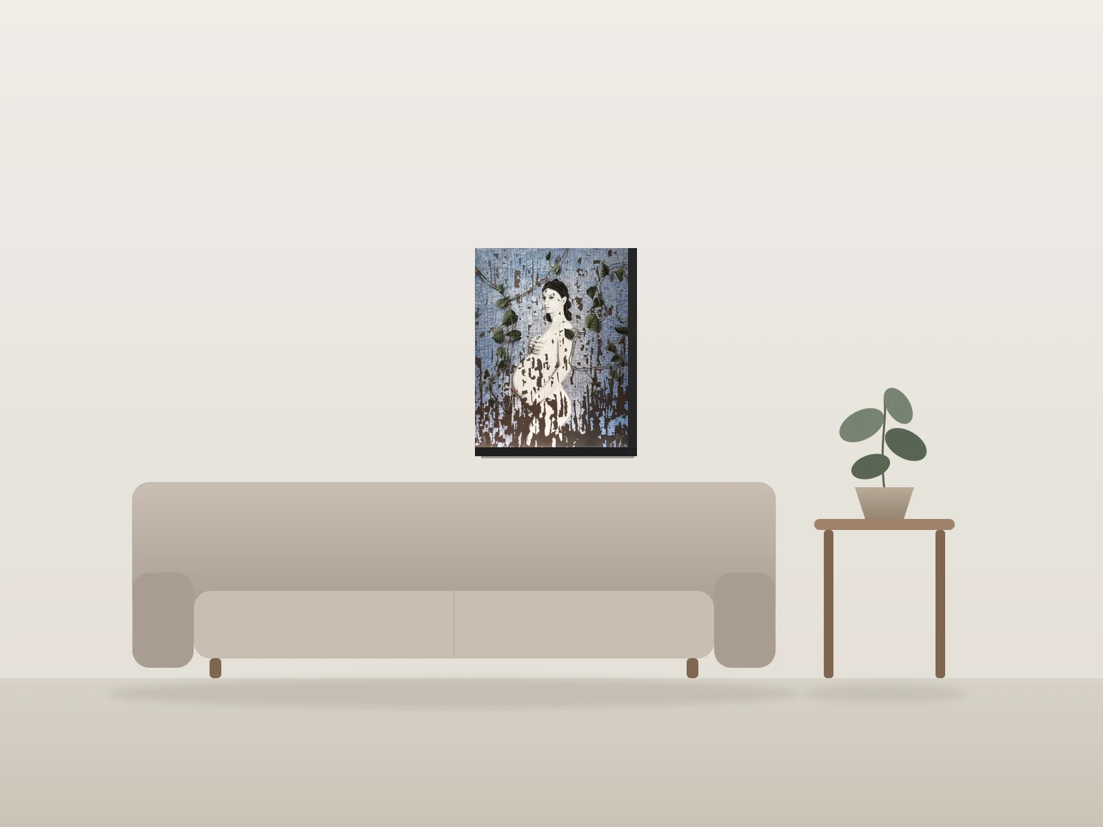 De Passage by Jérémy Pastel shown to scale in a room