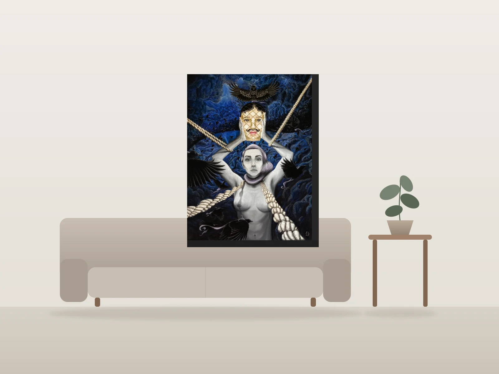 L'Envol by Jérémy Pastel shown to scale in a room
