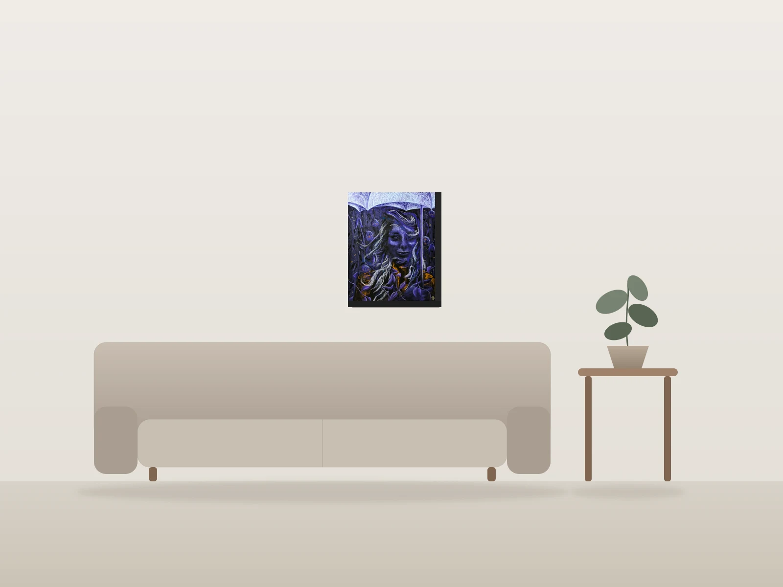 Miss Araignée by Jérémy Pastel shown to scale in a room