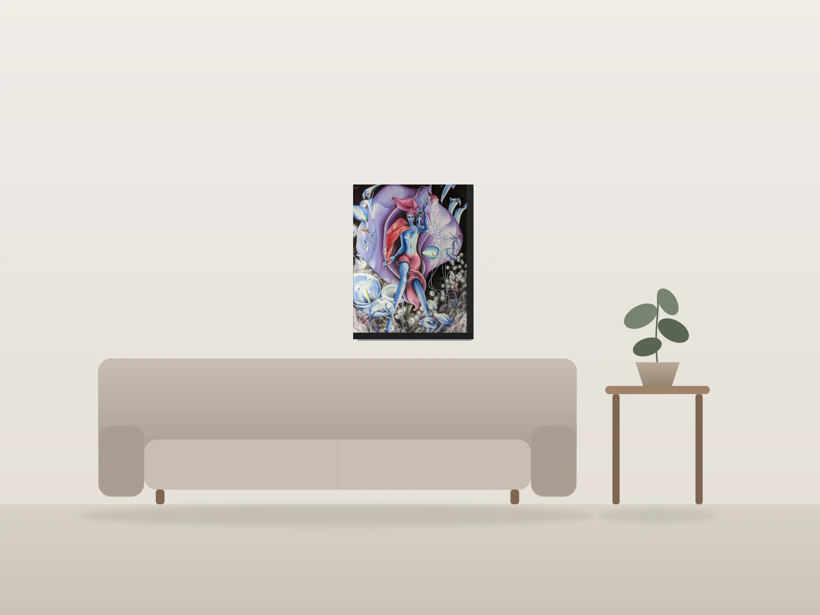 Tourbillon de Sens by Jérémy Pastel shown to scale in a room