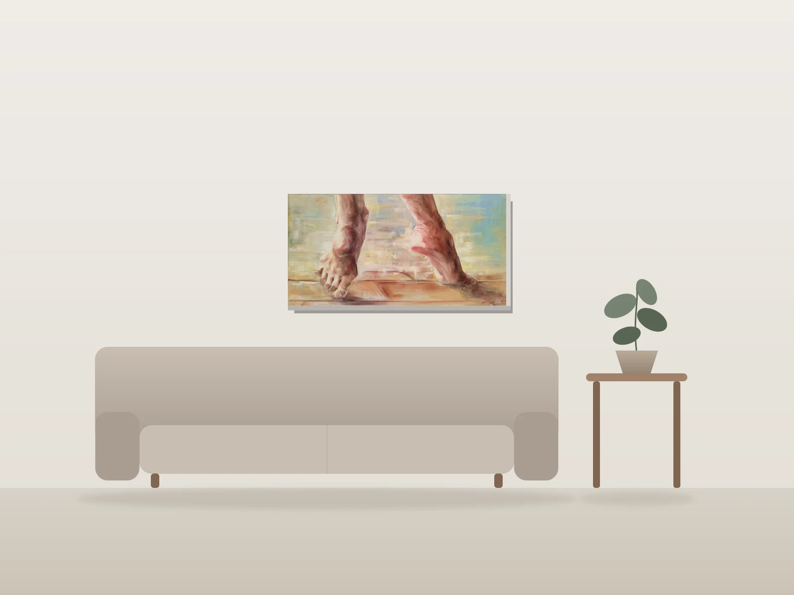 Danse by LIZA shown to scale in a room
