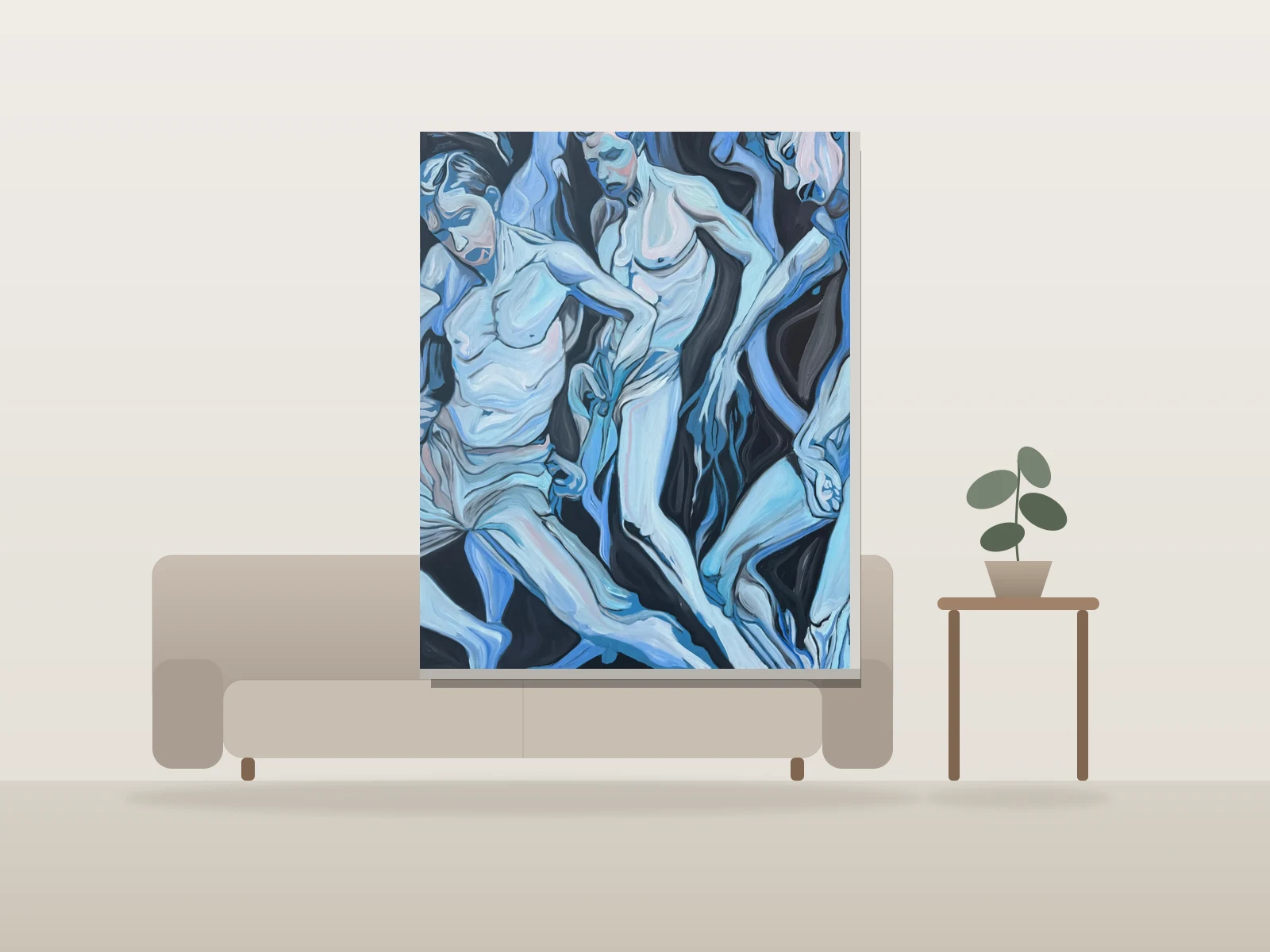 Blue Dream by maxsharpismute shown to scale in a room
