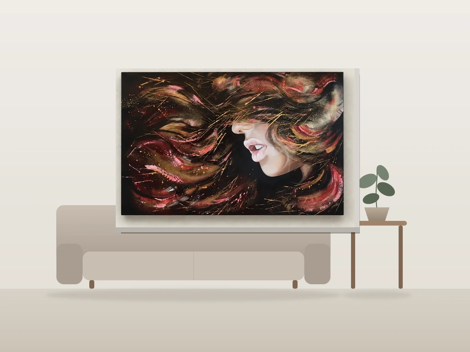 Émergence by VICKY GAGNÉ-VAILLANCOURT shown to scale in a room