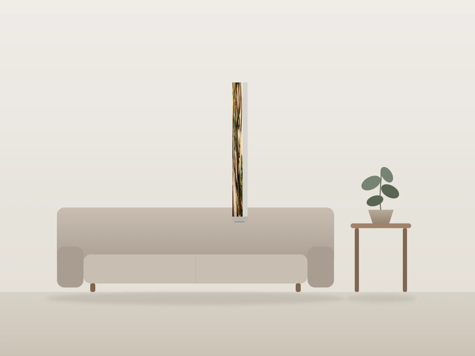 Charlotte by VICKY GAGNÉ-VAILLANCOURT shown to scale in a room