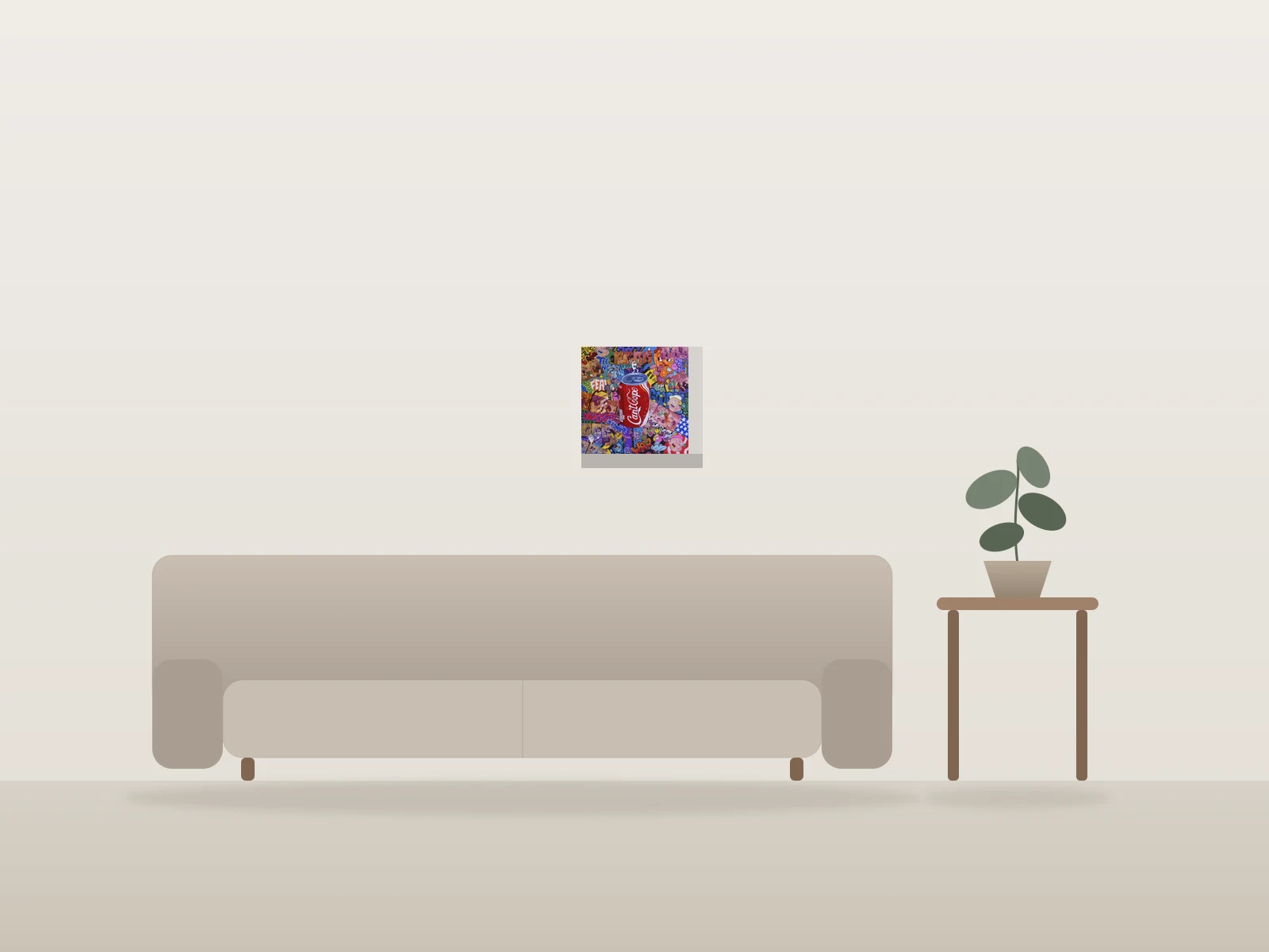 Everything Will Be Fine by End of Daze shown to scale in a room